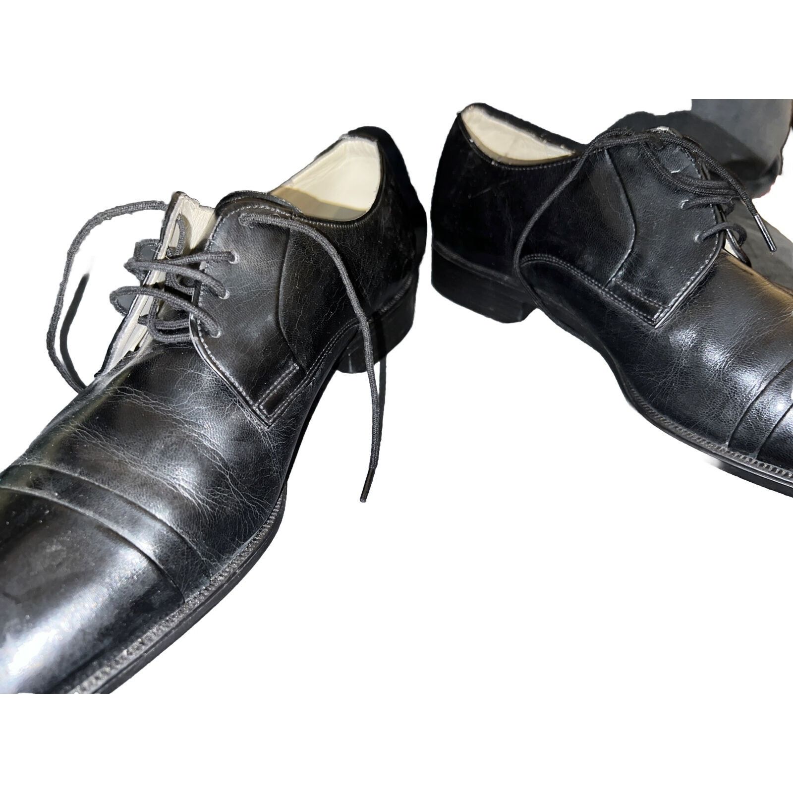 Marks & Spencer Mens St Michael Marks & Spencer Black Leather Oxford 10 US Size US 10 / EU 43 - 5 Thumbnail