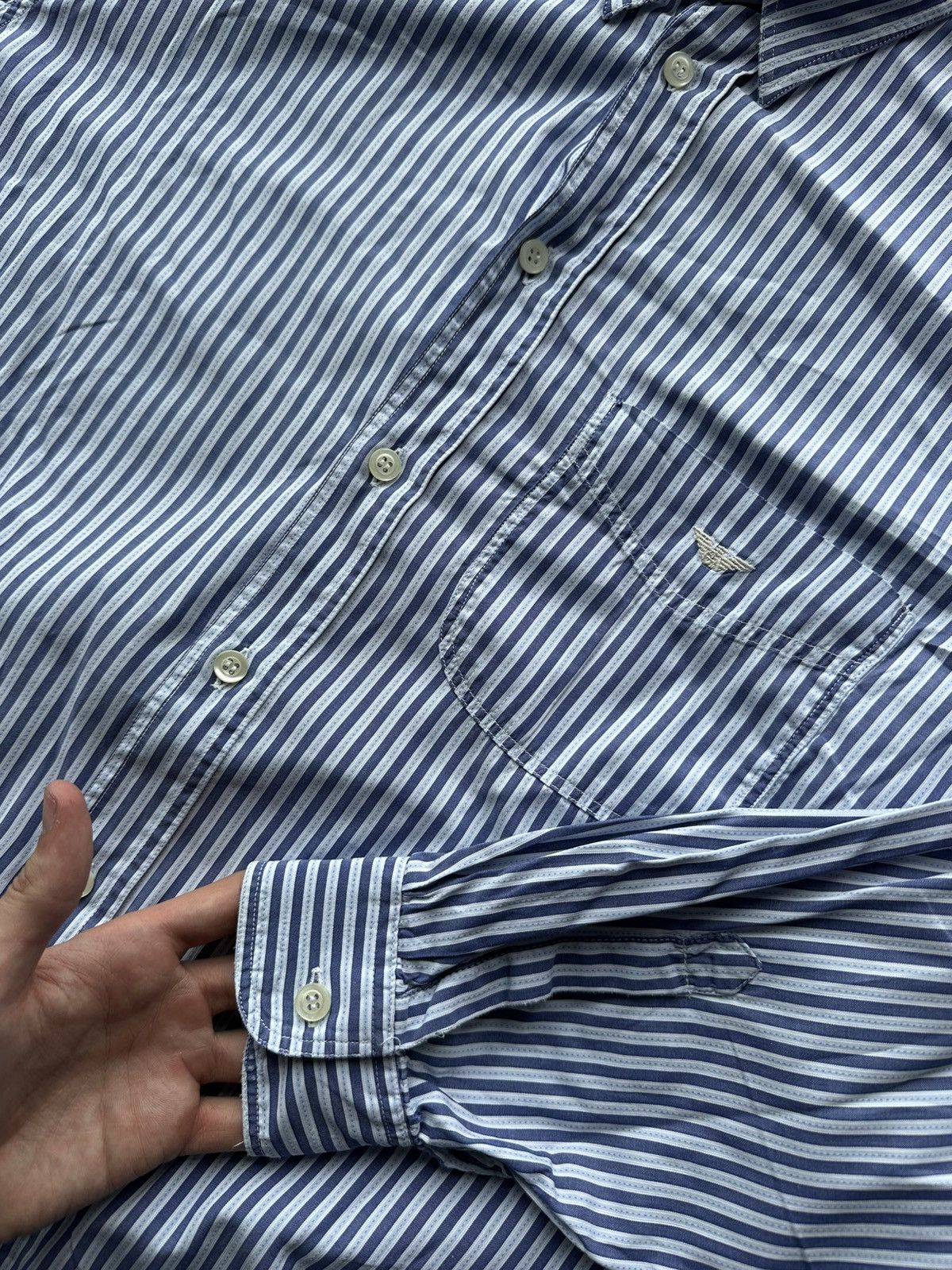 Emporio Armani RARE🚨 EMPORIO ARMANI JEANS VINTAGE SHIRT LUXURY BUTTON 90s Size US M / EU 48-50 / 2 - 3 Thumbnail