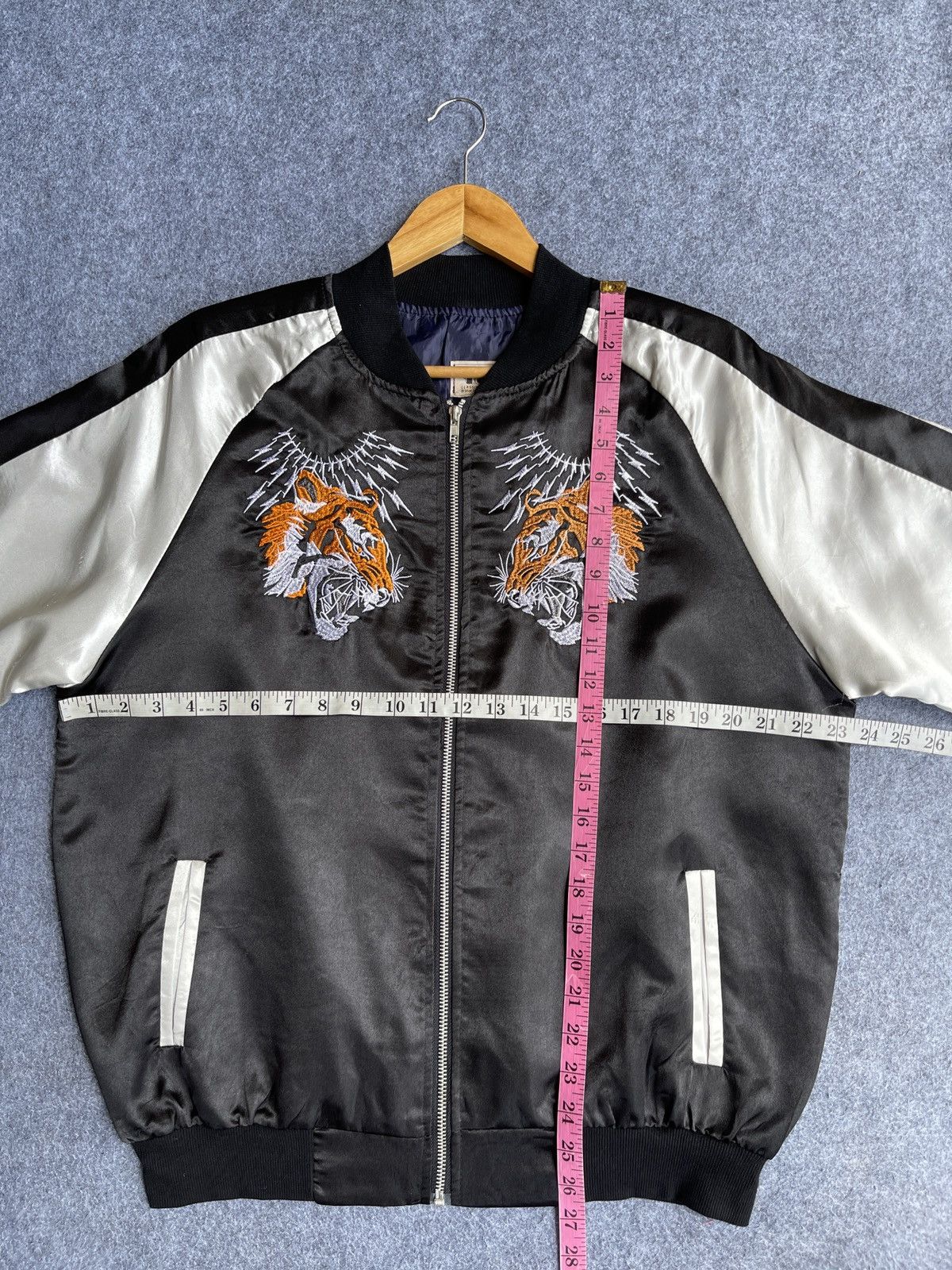 Karakuri Tamashii Rare🔥Japanese Sukajan Tiger Embroidery Jacket Size US XL / EU 56 / 4 - 12 Thumbnail