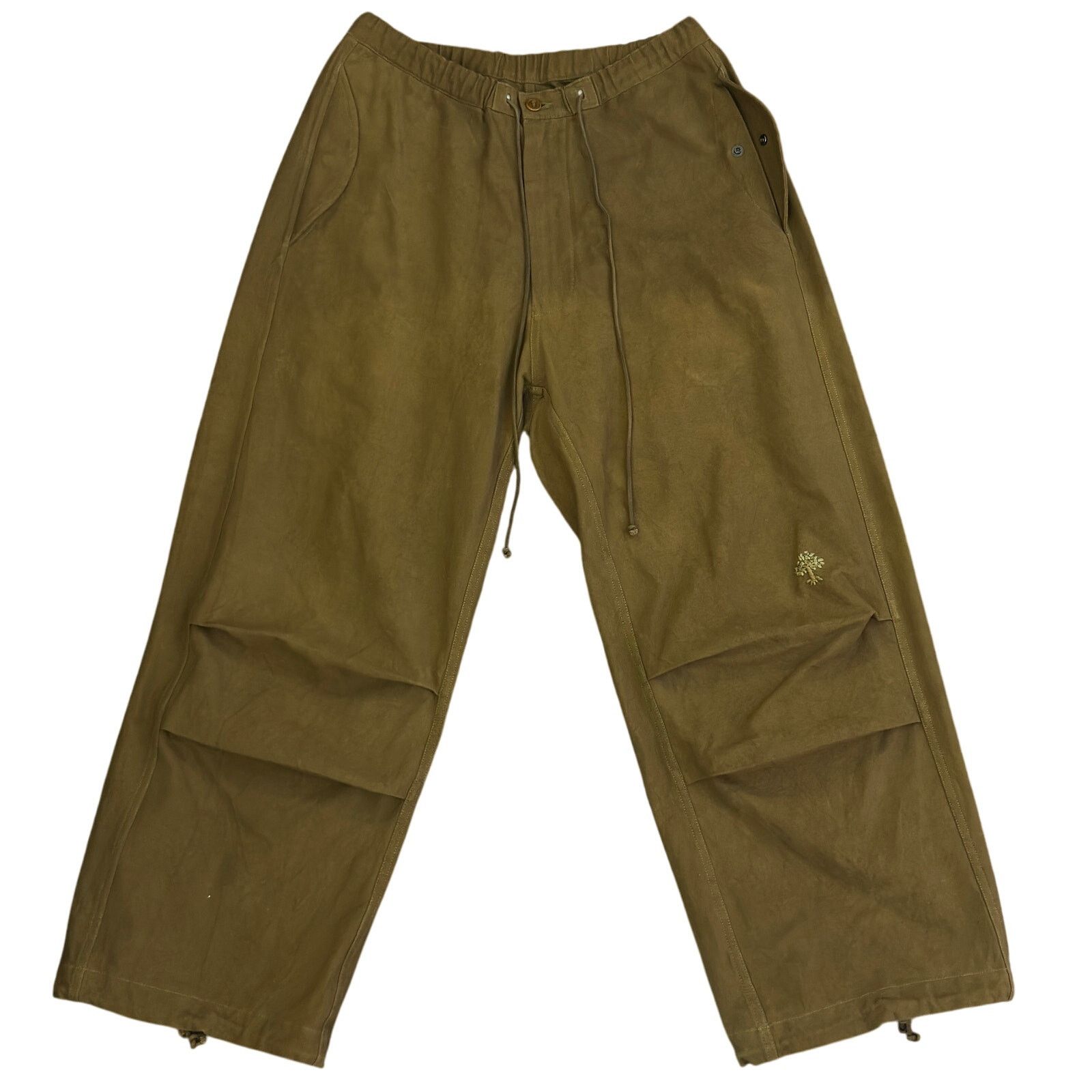 Story Mfg. Story mfg. Khaki Paco Trousers Wideleg slub canvas trousers Size US 30 / EU 46 - 1 Thumbnail
