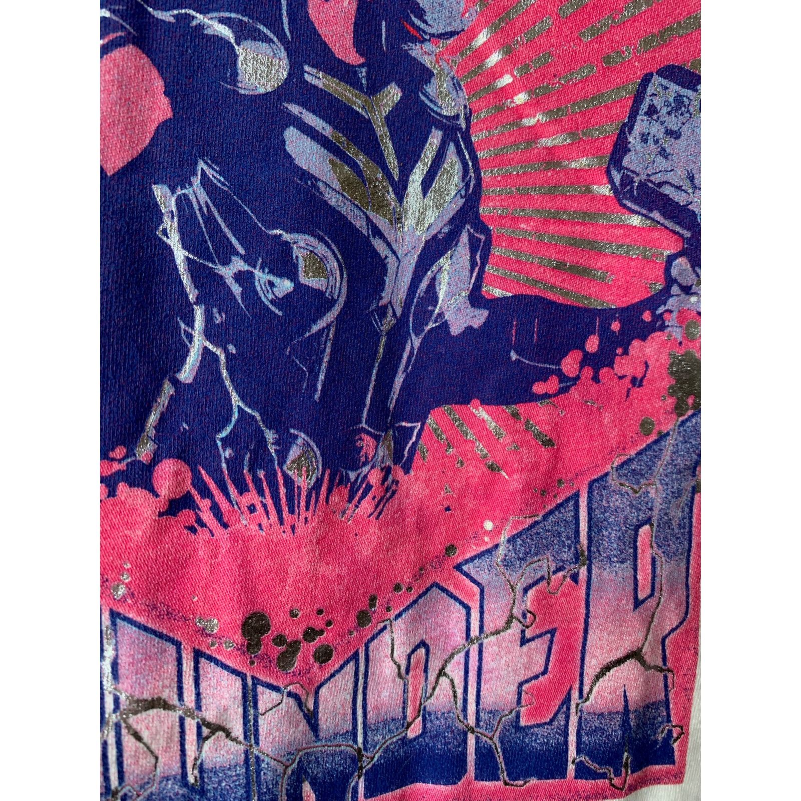 Disney Marvel Thor Love & Thunder Jane Foster Tie Dye Baby Tee NWT Size XS / US 0-2 / IT 36-38 - 5 Thumbnail