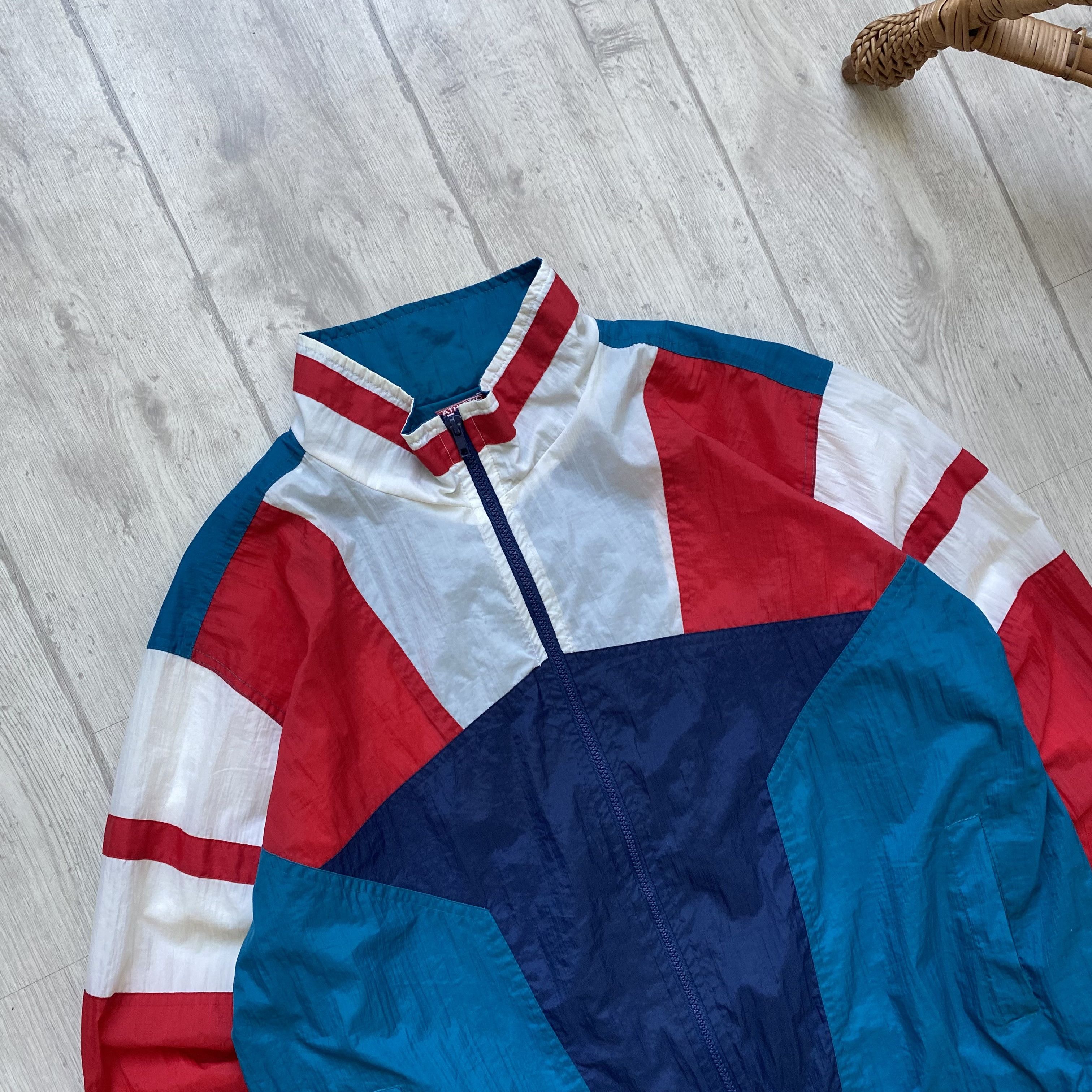 Nike Vintage 80s Nike Style Nylon track jacket Men Works boxy fit Size US M / EU 48-50 / 2 - 2 Thumbnail