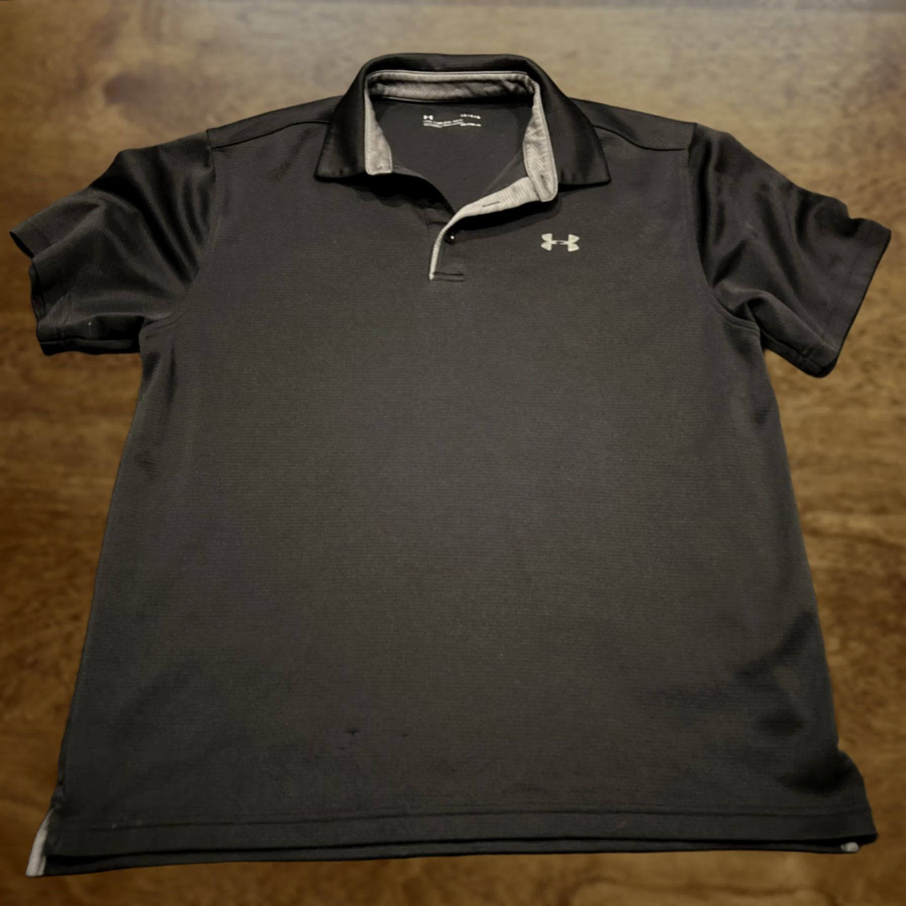 Under Armour Under Armour Polo Shirt Men L Black Short Sleeve Breathable HeatGear Golf Sports (Regular) Size US L / EU 52-54 / 3 - 1 Thumbnail