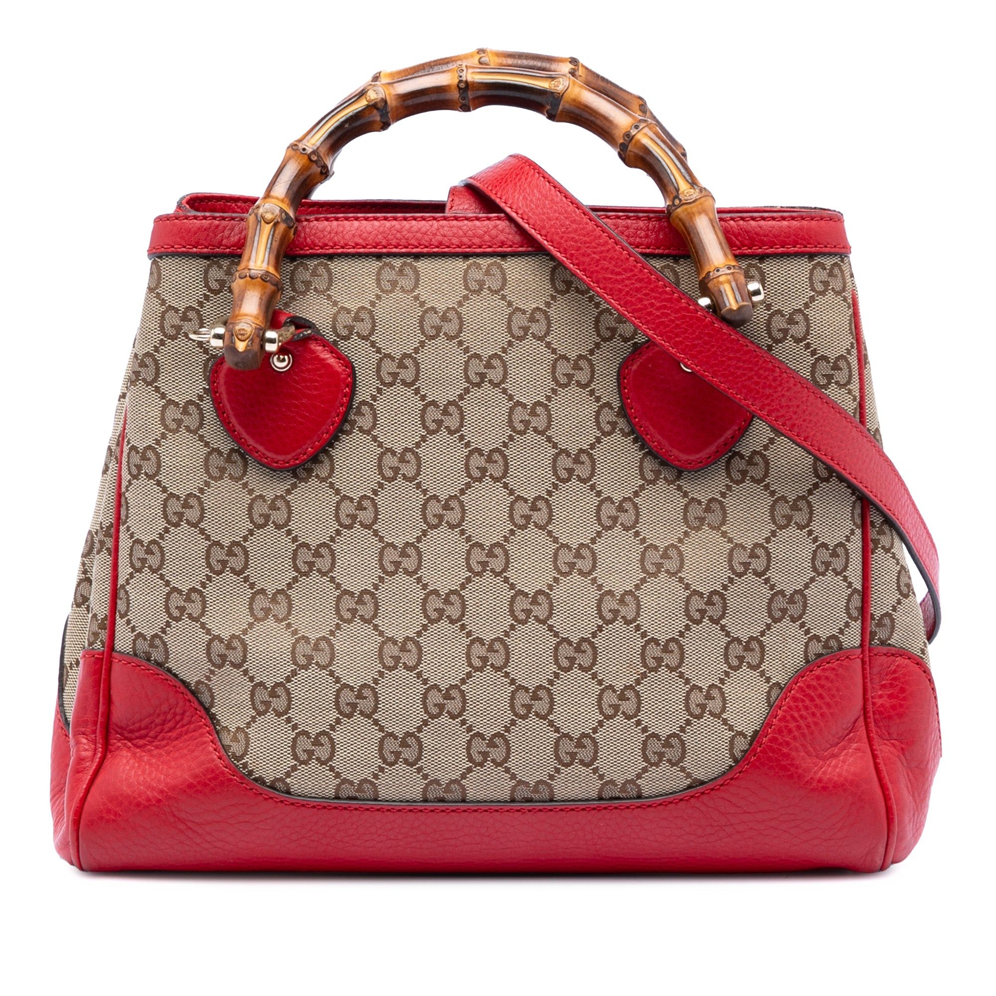 Gucci Small GG Canvas Diana Bamboo Top Handle Tote Size ONE SIZE - 1 Thumbnail