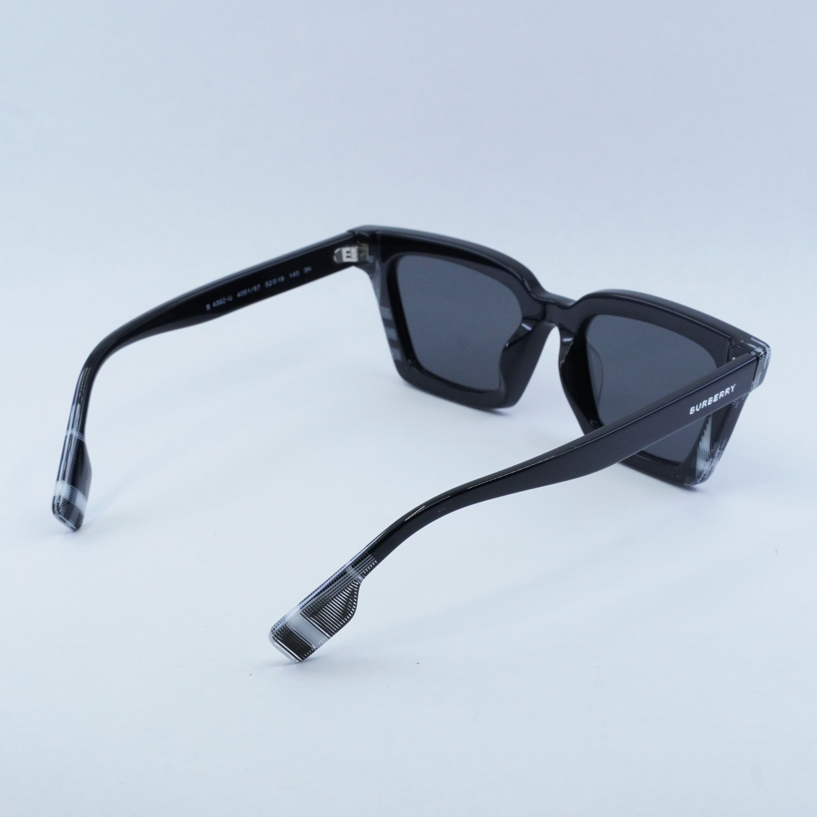 Burberry Burberry BE4392U 405187 Sunglasses Black Square Frame Size ONE SIZE - 7 Thumbnail
