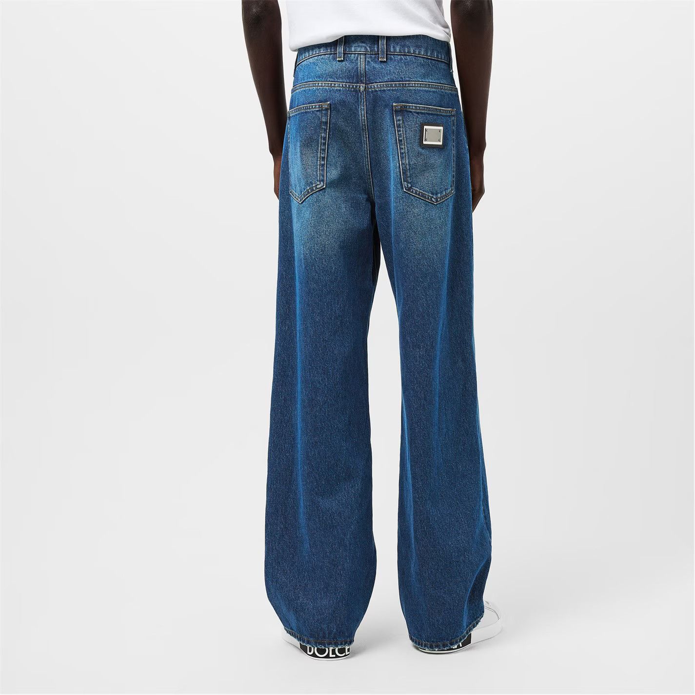 Dolce & Gabbana o1g2r1mq0426 Relaxed Straight Leg Jeans in Blue Size US 32 / EU 48 - 4 Thumbnail