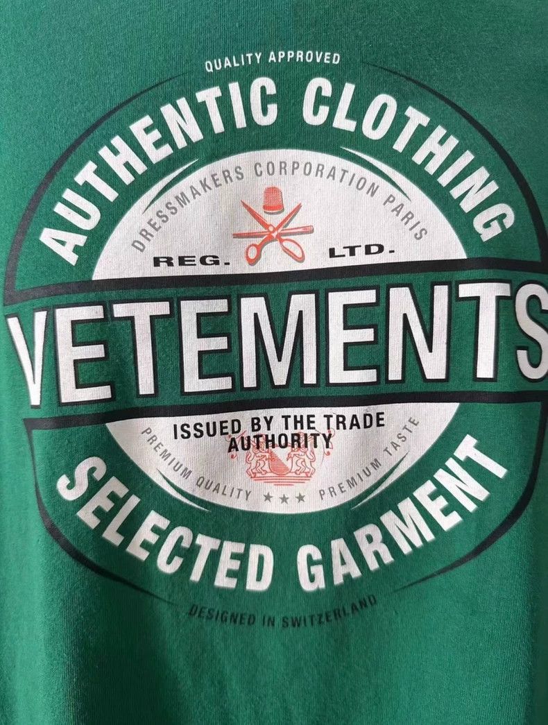 Vetements Vetements 20ss McDonald's Season Heineken Logo
