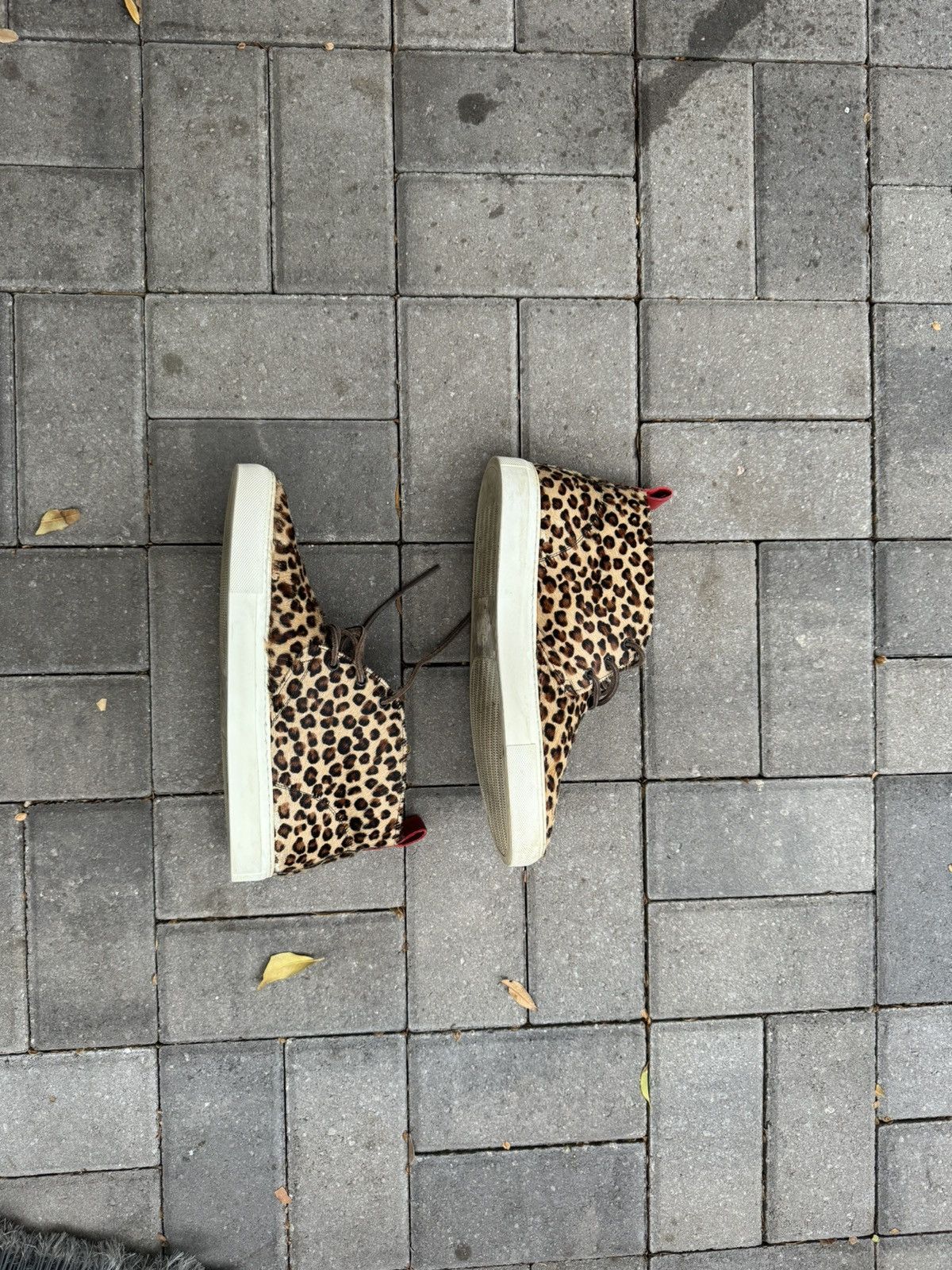 image of Del Toro Leopard Print Shoes in Beige, Men's (Size 12)