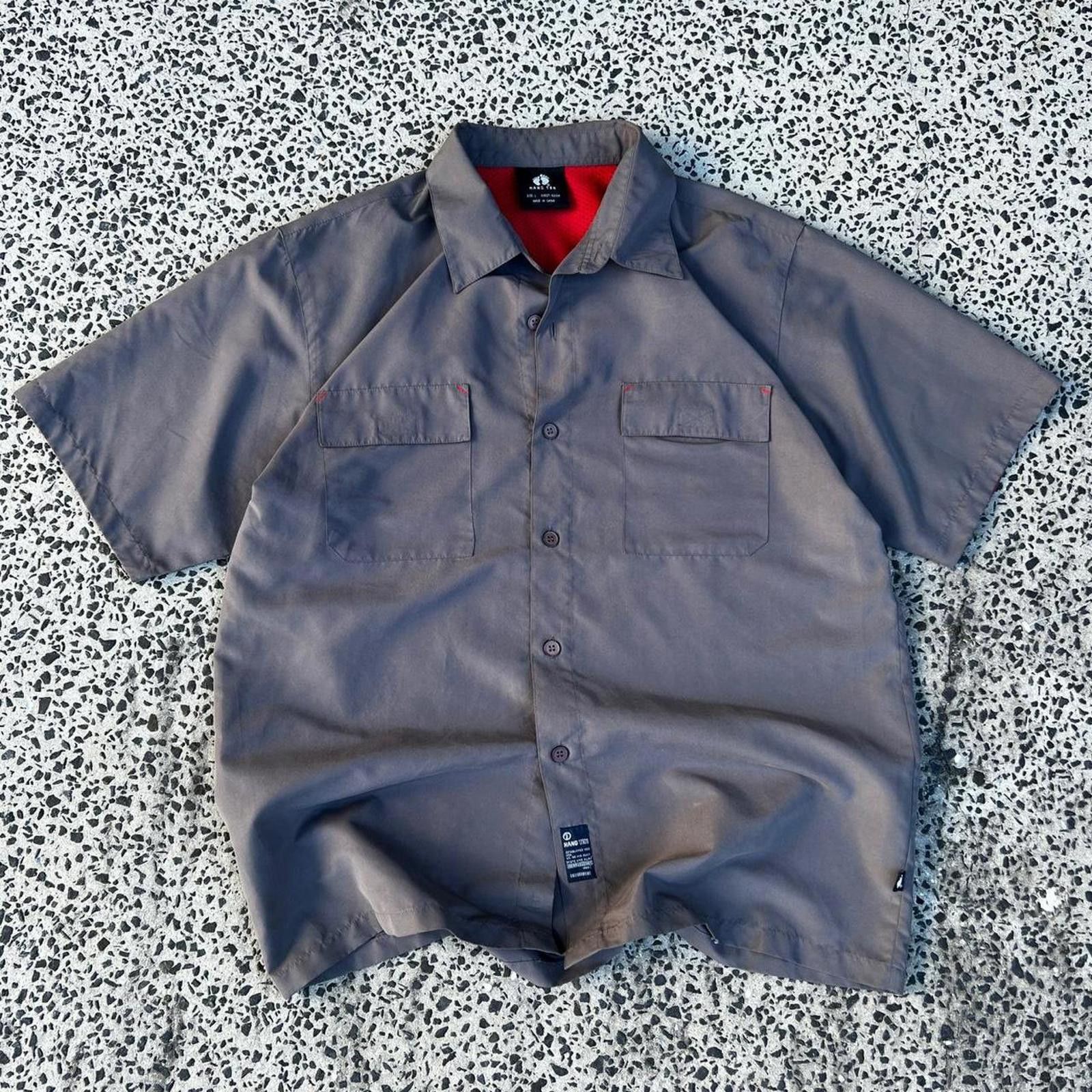 Hang Ten Hang Ten Men's Grey and Brown Tshirt Size US L / EU 52-54 / 3 - 1 Thumbnail