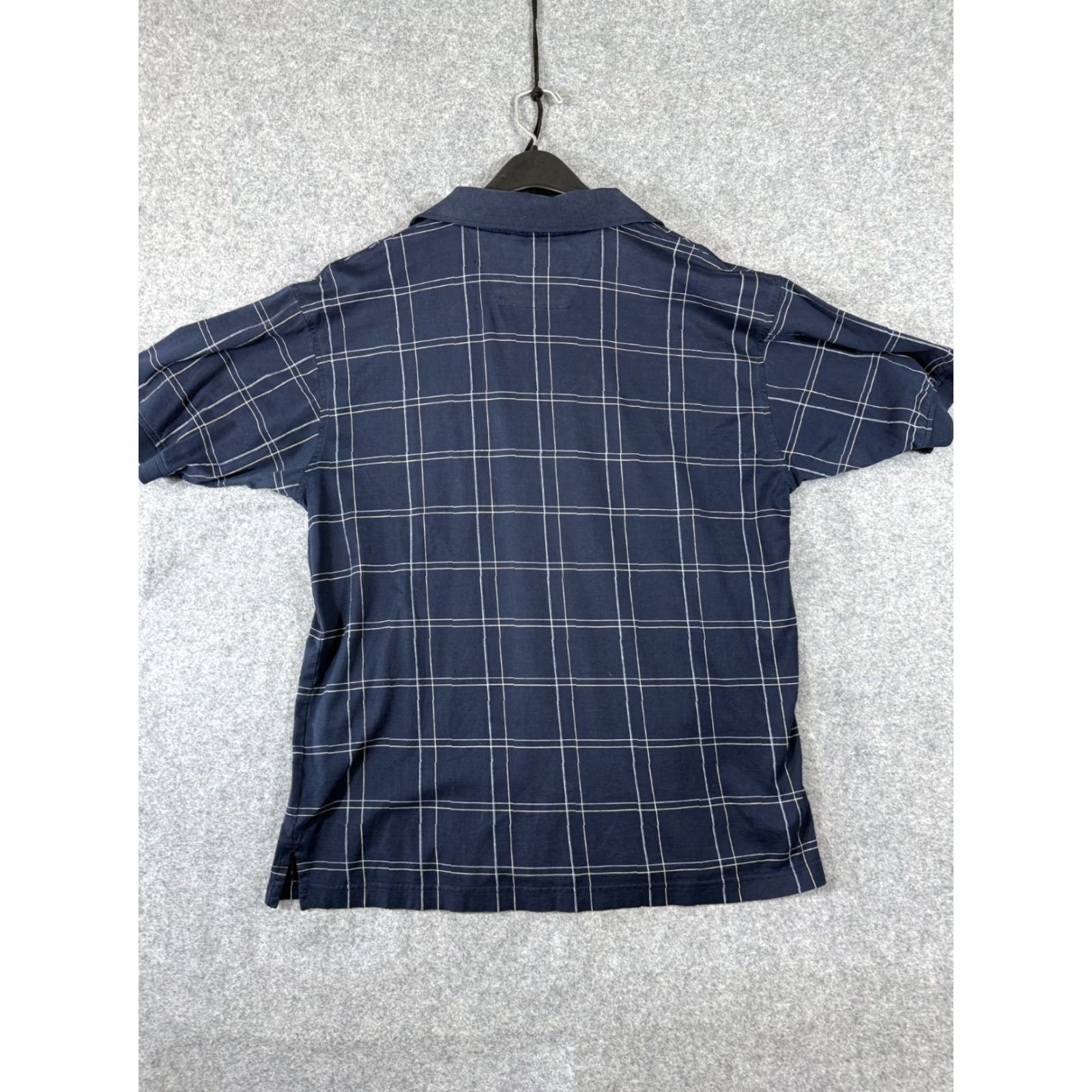 Wrangler VINTAGE Wrangler George Strait Polo Shirt Mens M Navy Blue Plaid Short Sleeve Size US M / EU 48-50 / 2 - 7 Thumbnail