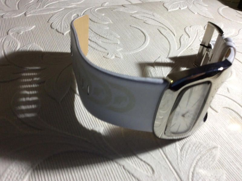 Marc Ecko Unlted white silver leather strap watch Size ONE SIZE - 6 Thumbnail
