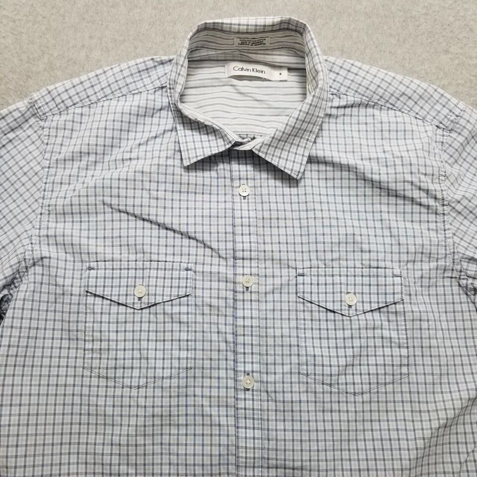 Calvin Klein Calvin Klein Shirt Mens Medium Plaid Button Up Long Sleeve Size US M / EU 48-50 / 2 - 6 Thumbnail