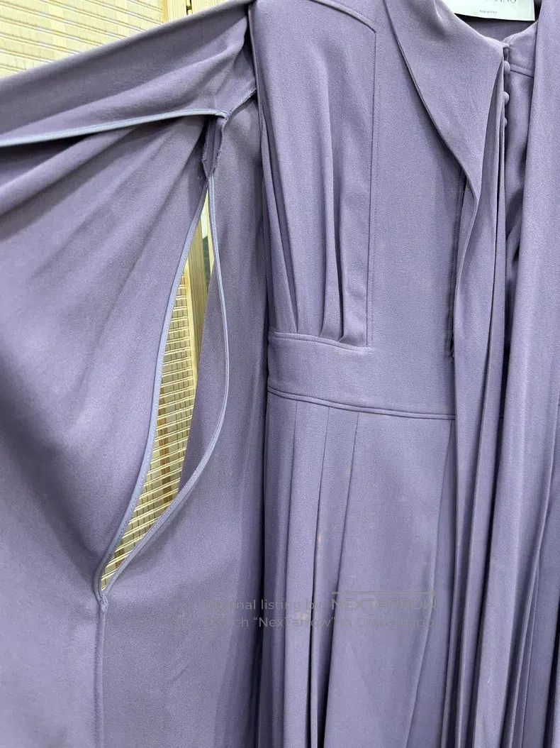 Valentino Valentino Purple cape dress Size S / US 4 / IT 40 - 3 Thumbnail
