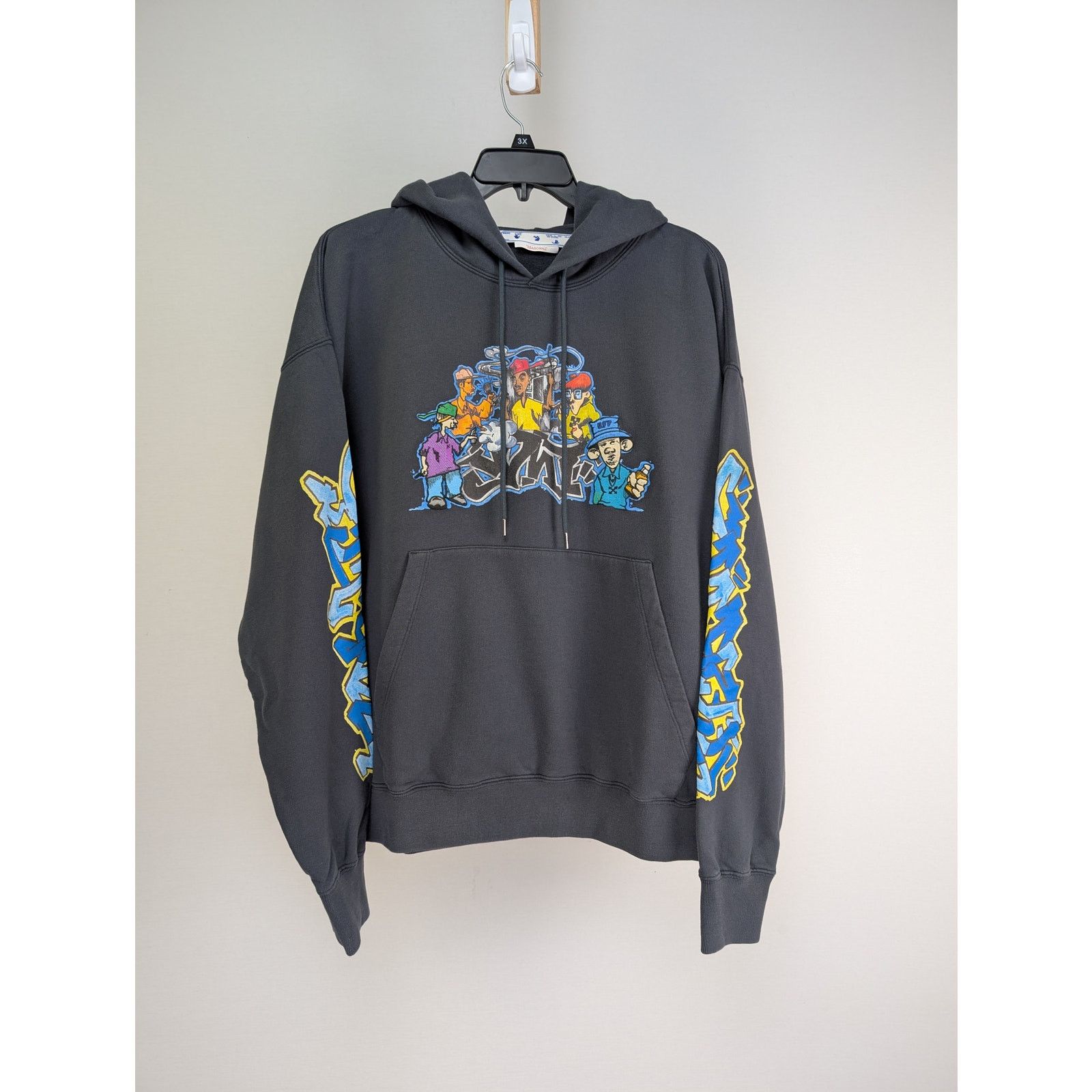 Off-White o1rshd1 Graff Pupp Skate Hoodie outerspace in Multicolor Size US L / EU 52-54 / 3 - 1 Thumbnail