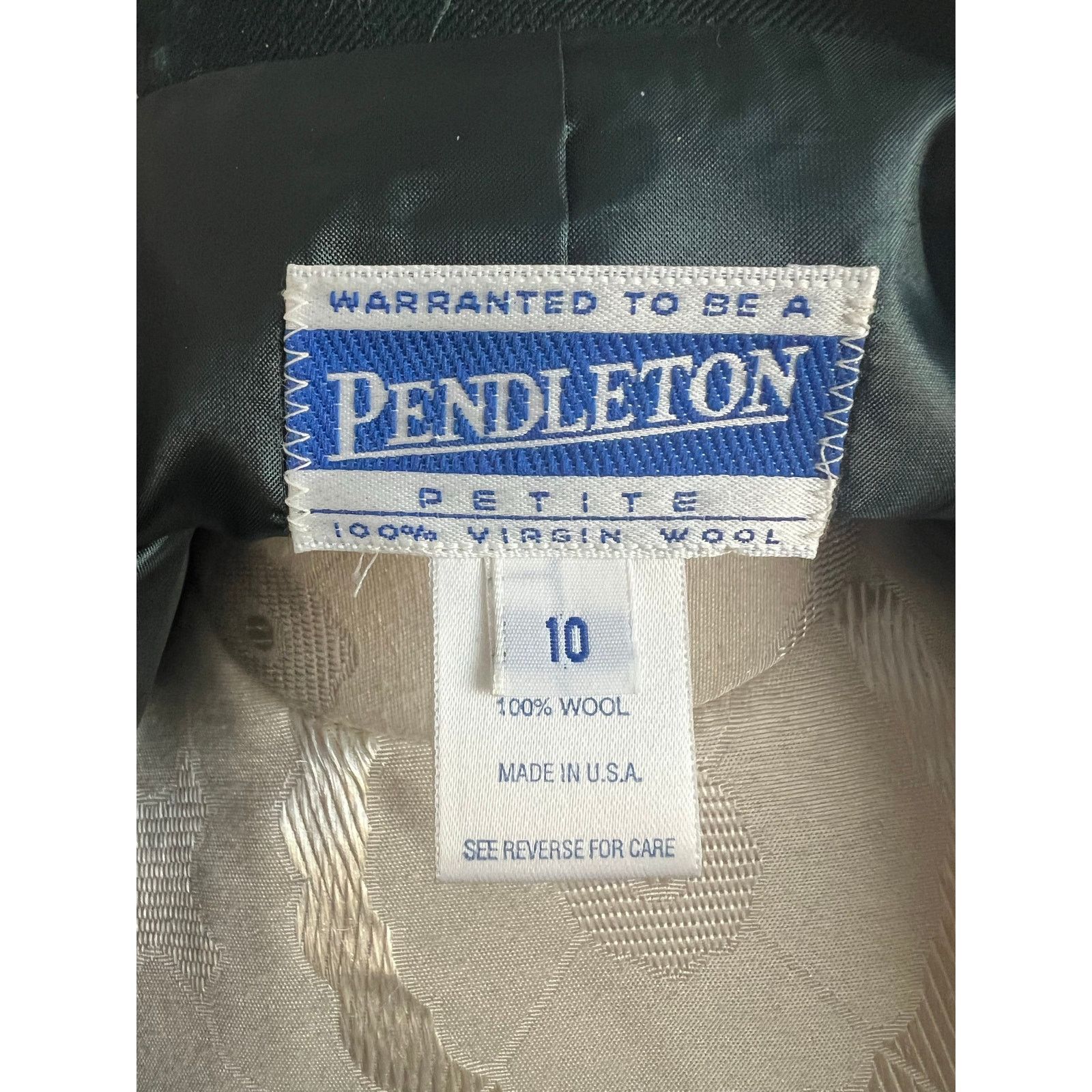 Pendleton Pendleton Women's Forest Green Wool Blazer Petite 10 Size L / US 10 / IT 46 - 5 Thumbnail