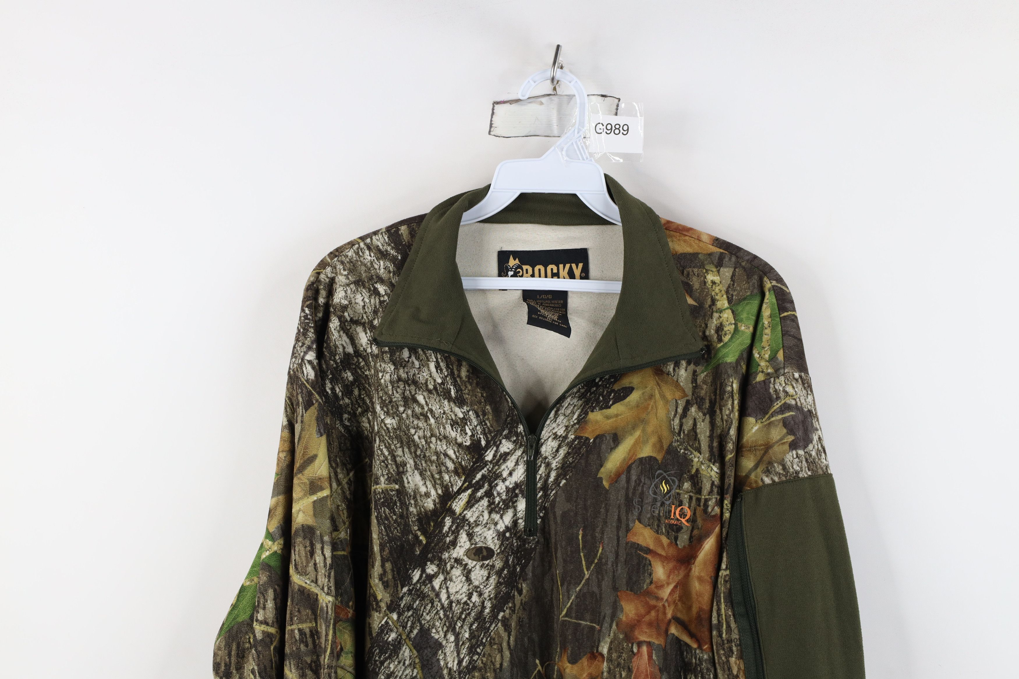 Vintage Vintage Chamois Cloth Mossy Oak Camouflage Half Zip Sweater Size US L / EU 52-54 / 3 - 2 Thumbnail