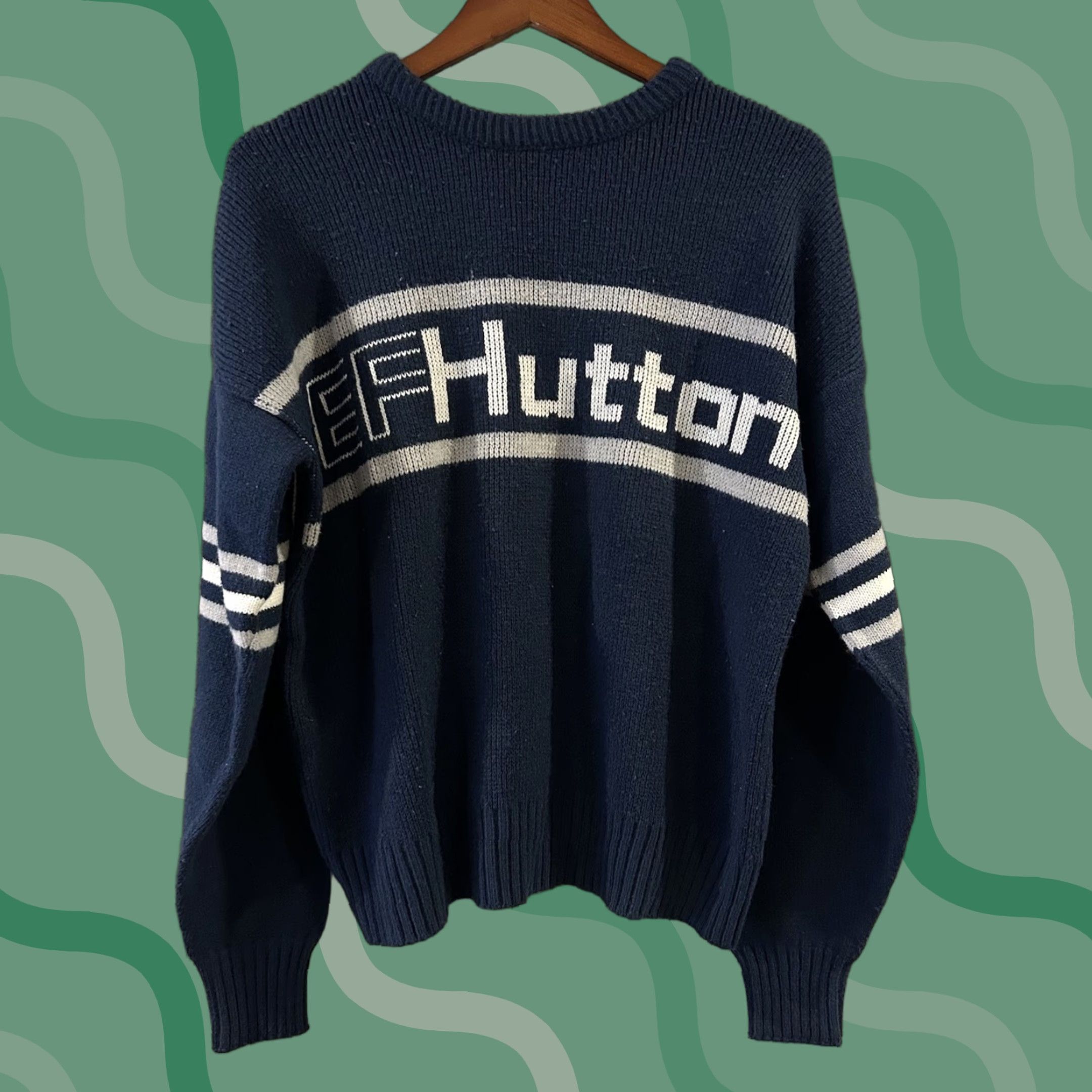 Vintage VINTAGE Cliff Engle Sweater 80s Pullover Crew Neck Wool Orlon Men M Blue Sweatshirt Shirt Size US M / EU 48-50 / 2 - 1 Thumbnail