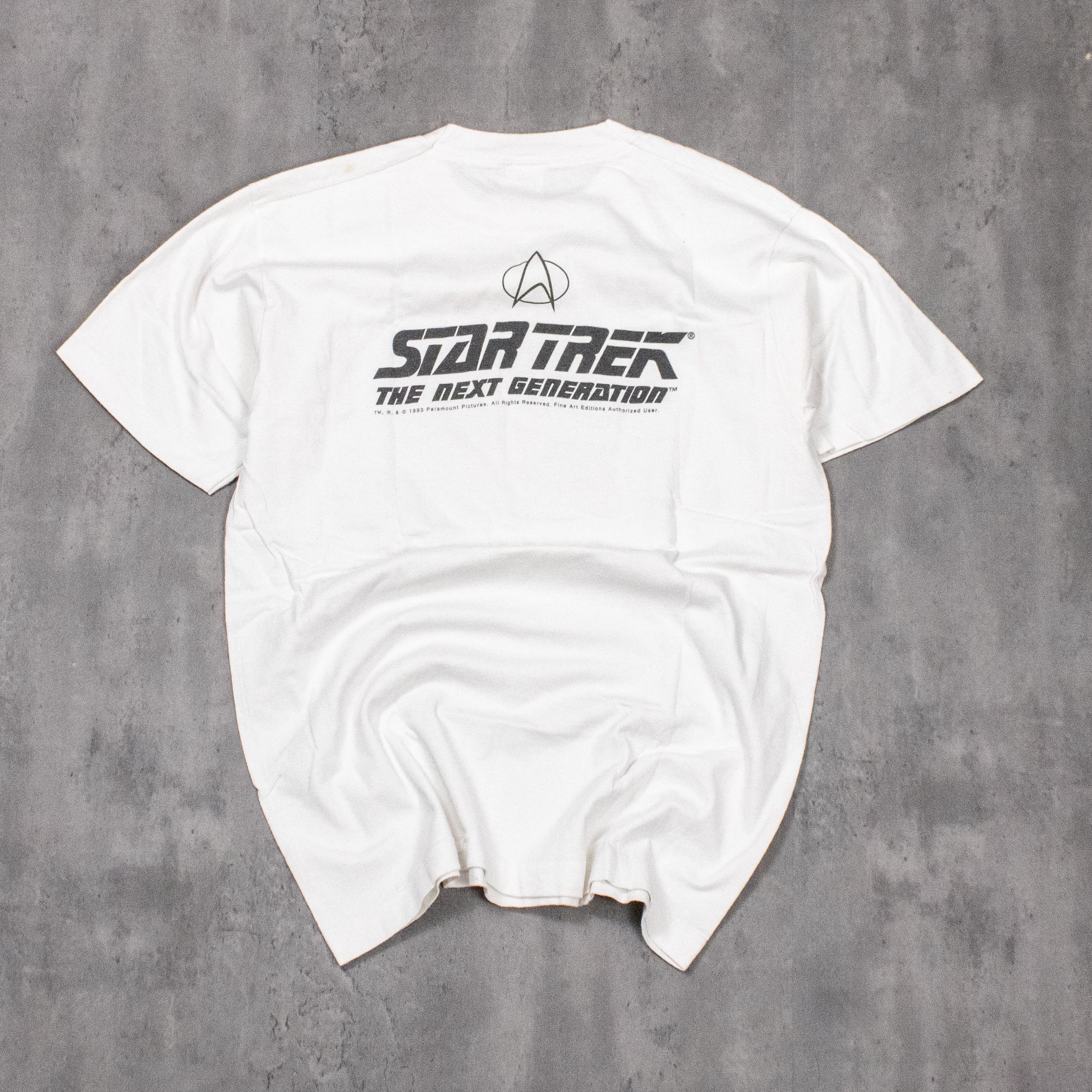 Fruit Of The Loom × Vintage Vintage 1993 Star Trek Next Generation Single Stitch Tee Size US M / EU 48-50 / 2 - 6 Thumbnail