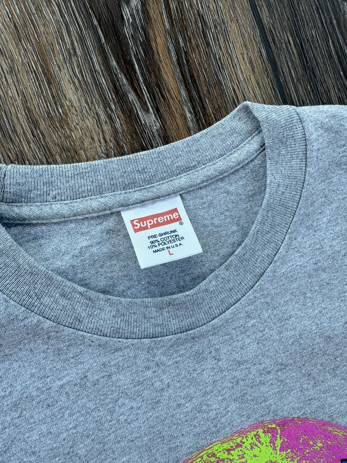 Supreme Supreme Lunar Planet Tee FW15 Grey Size US L / EU 52-54 / 3 - 5 Thumbnail