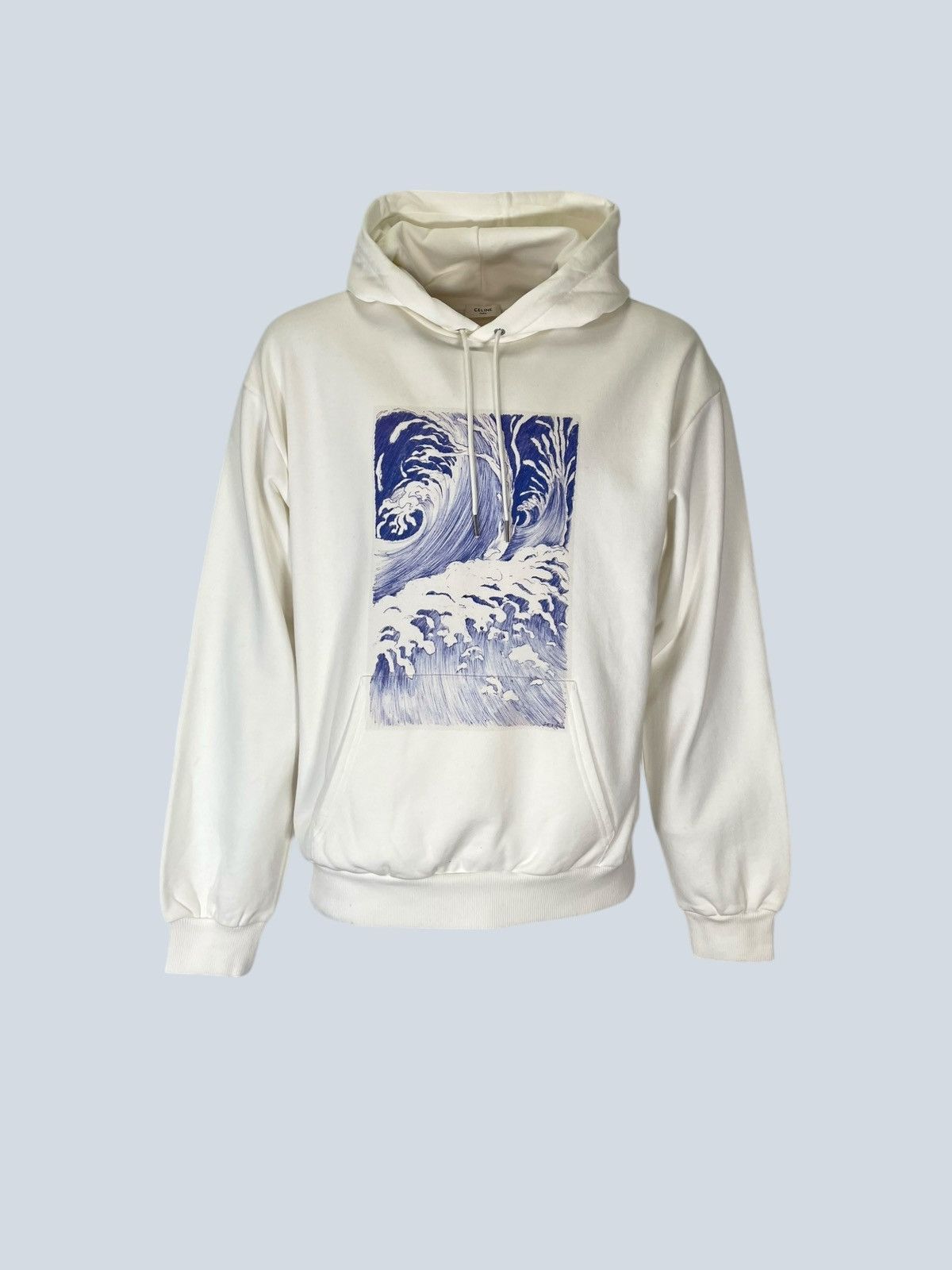 Celine cotton wave print hoodie L.