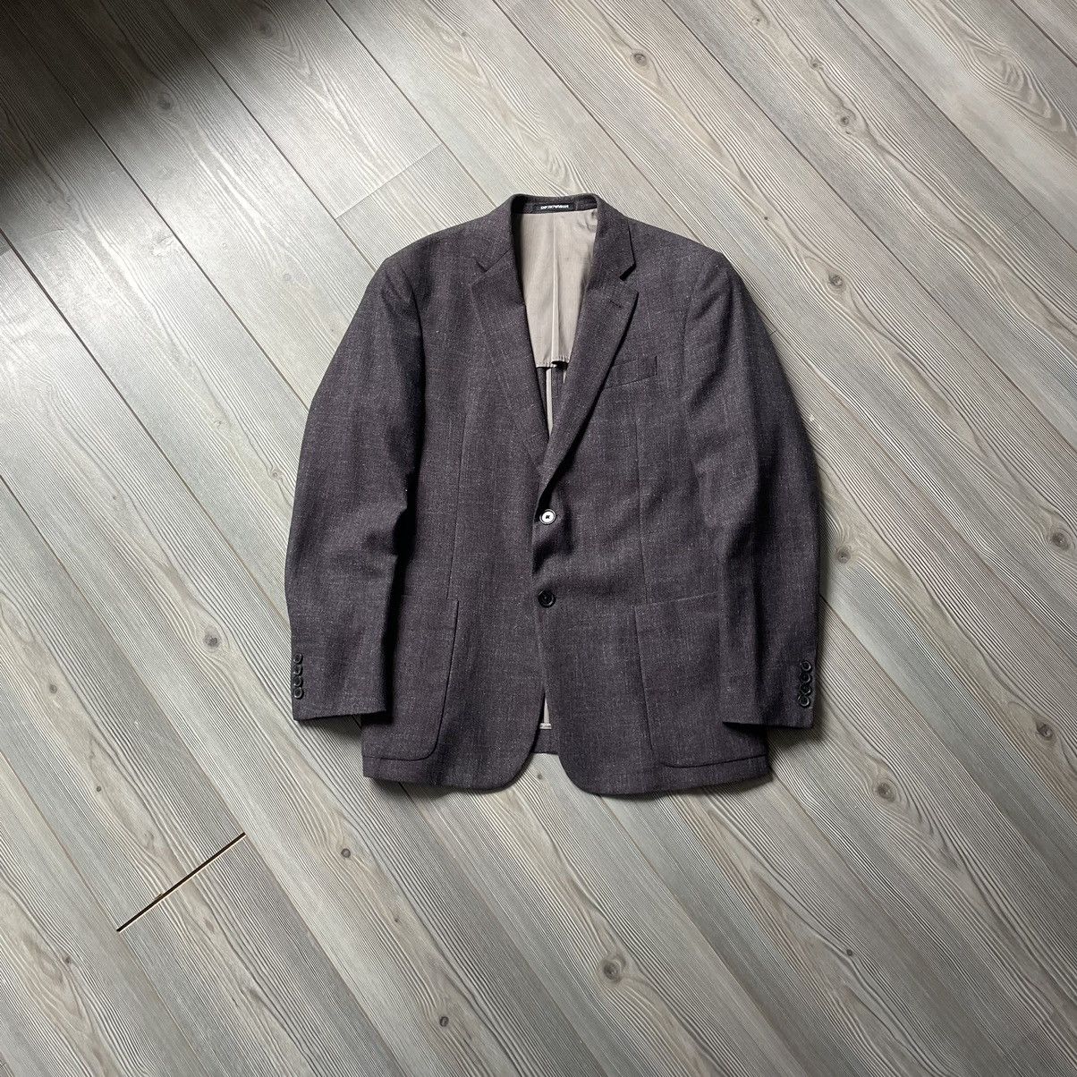 Emporio Armani Emporio Armani G Line Deco Wool Plaid Sport Blazer 50/L Size 50S - 7 Thumbnail