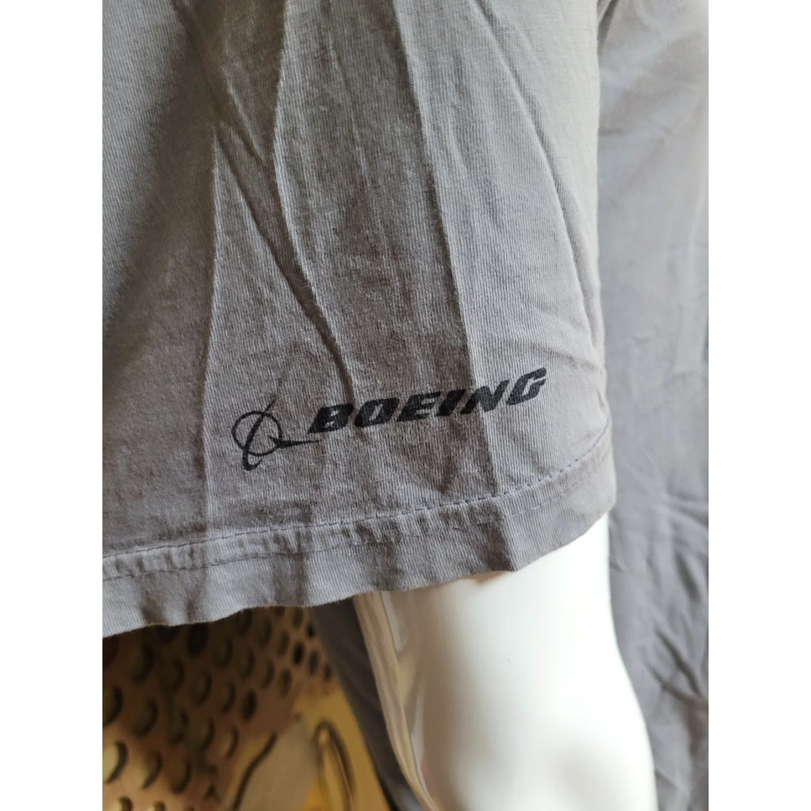 Vintage Boeing T-Shirt Adult L Gray Super Hornet F/A-18E/F Airplanes Nike? Size US L / EU 52-54 / 3 - 3 Thumbnail