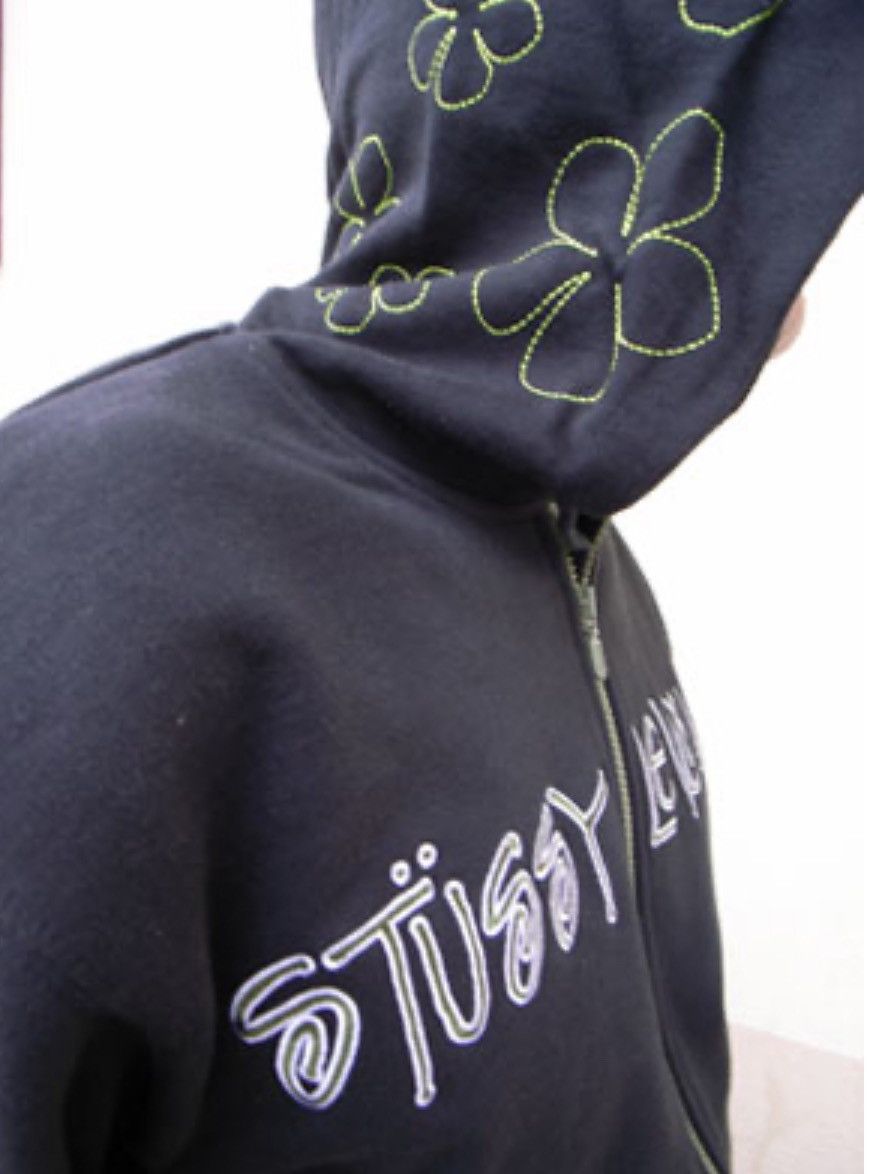 Hypebeast Vintage Stussy x Leilow embroidery skull logo Hoodie Size US M / EU 48-50 / 2 - 3 Thumbnail