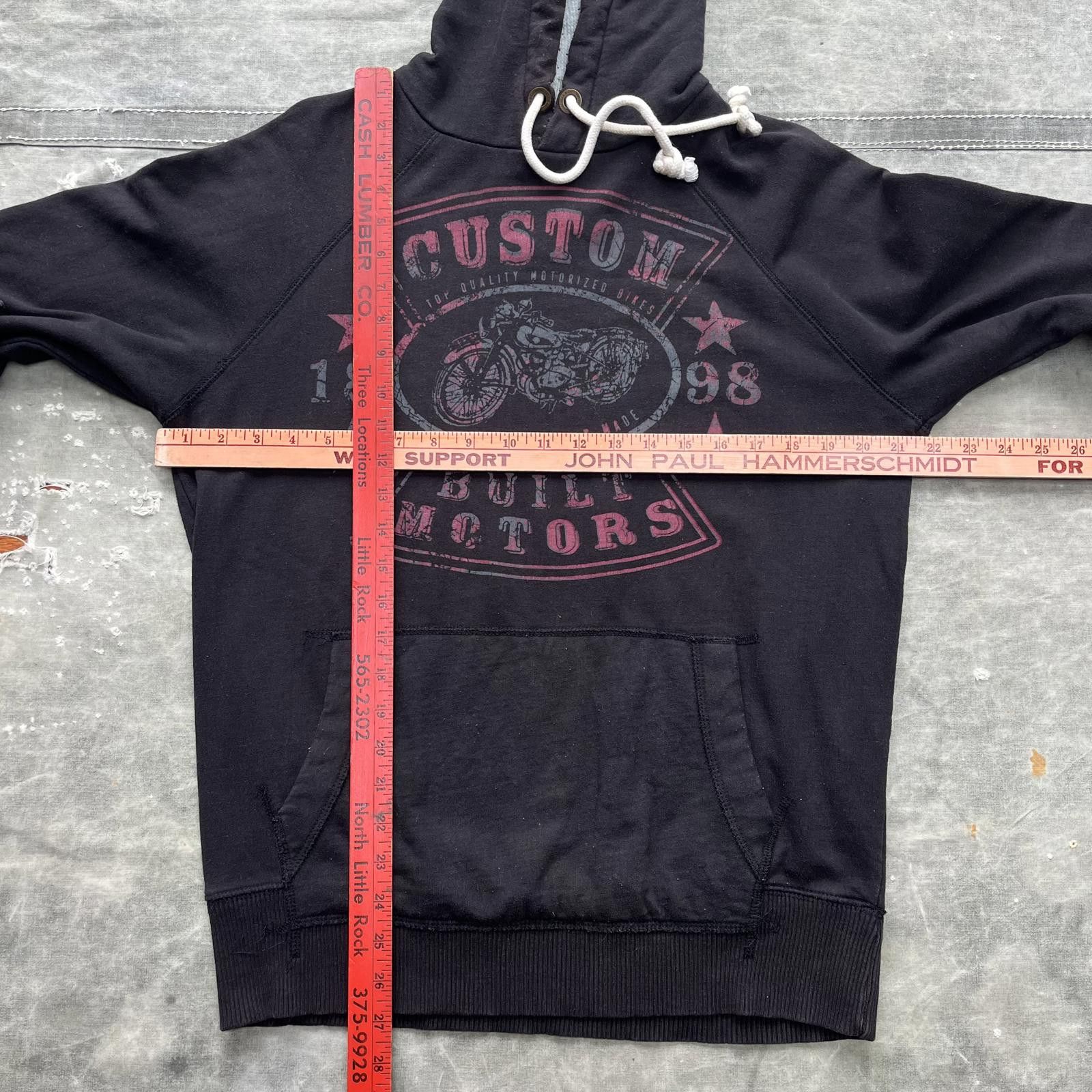 Vintage Vintage Y2K Roebuck & Co. Motorcycle Grunge Thermal Hoodie Size US M / EU 48-50 / 2 - 4 Thumbnail