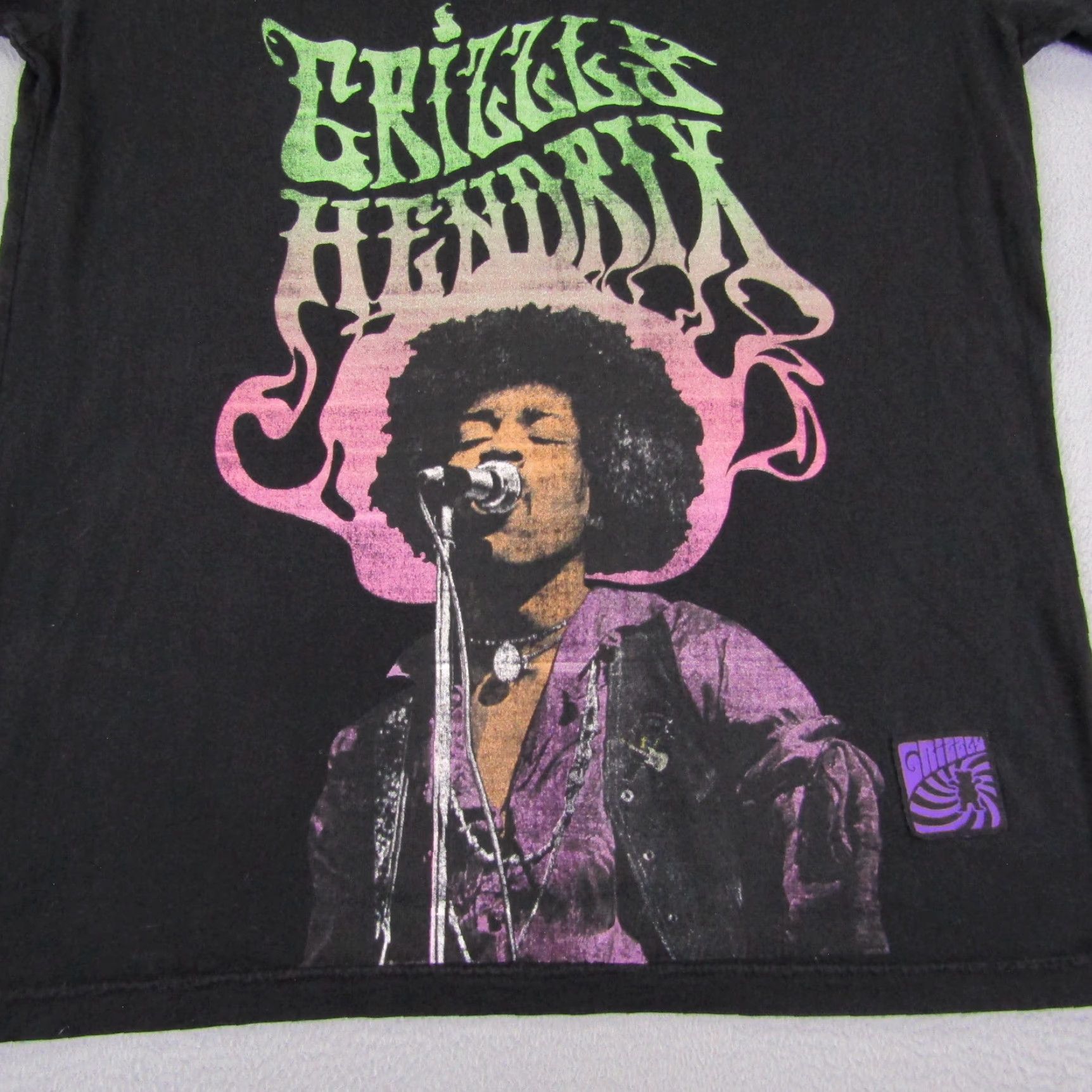 Vintage VINTAGE Grizzly Griptape Shirt Mens Medium Black Jimi Hendrix Skater Tee Size US M / EU 48-50 / 2 - 2 Thumbnail