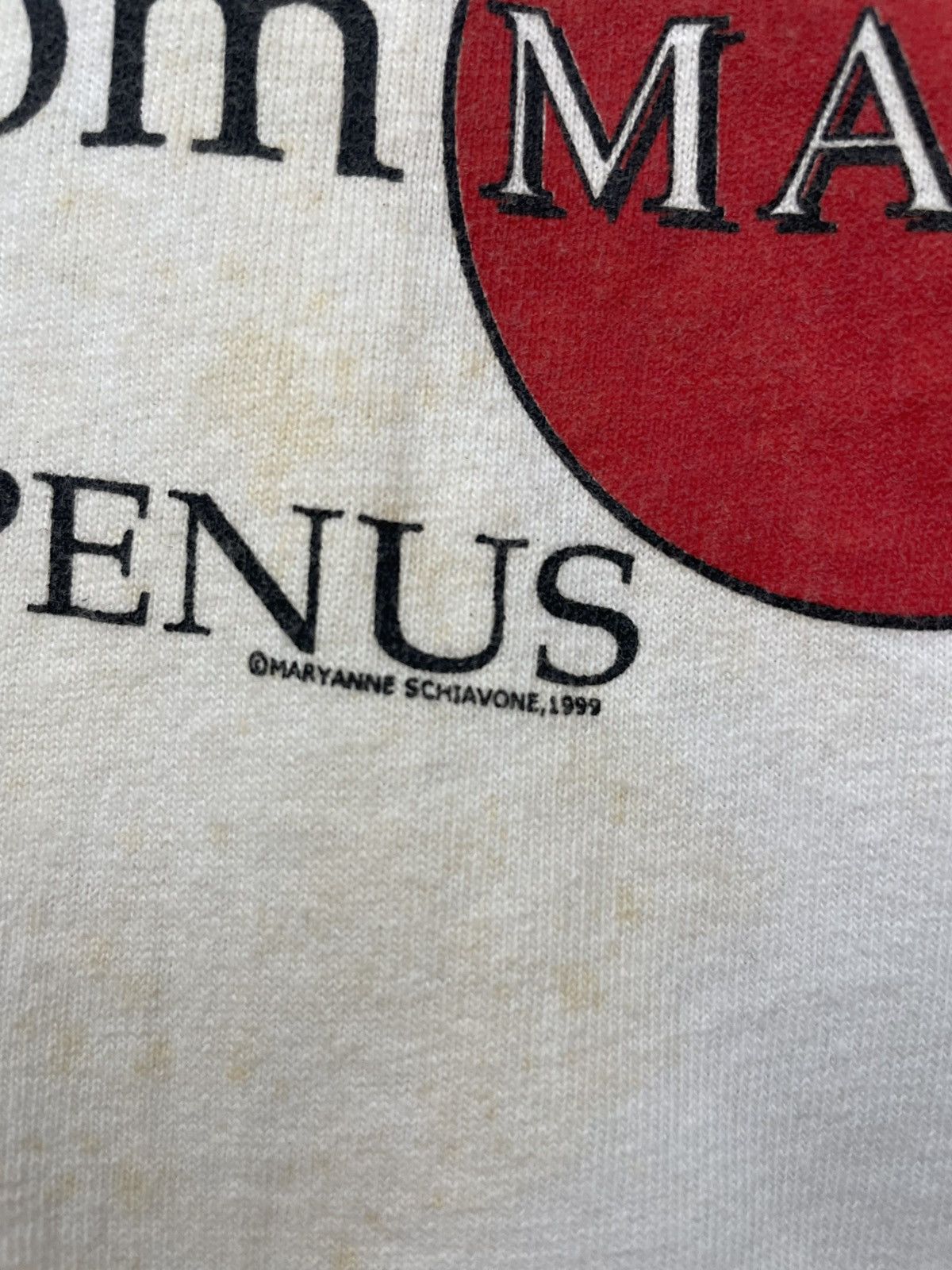 Vintage Vintage 1999 Men Aren’t From Mars They’re From Penus T Shirt Size US XL / EU 56 / 4 - 6 Thumbnail
