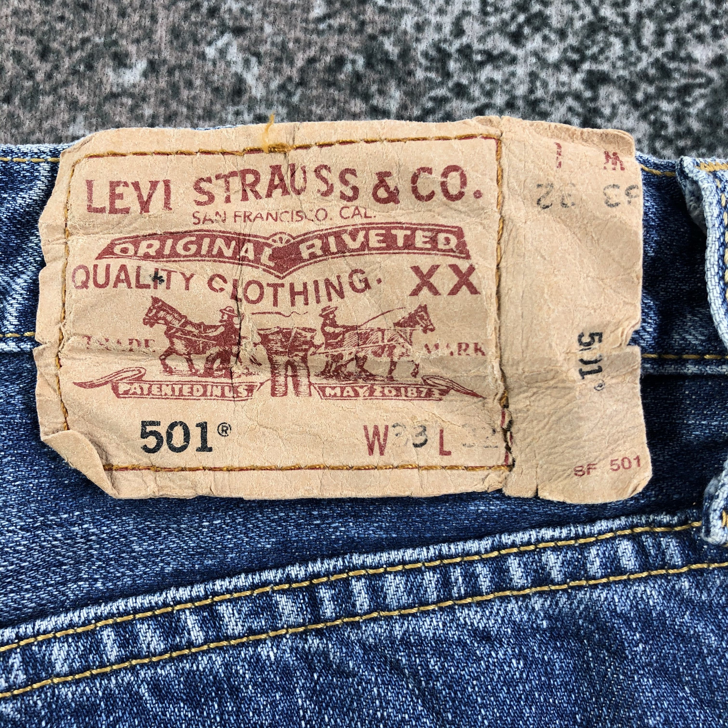 Levi's Vintage Levis 501 Jeans Dirty Wash Denim KJ1782 Size US 32 / EU 48 - 5 Thumbnail