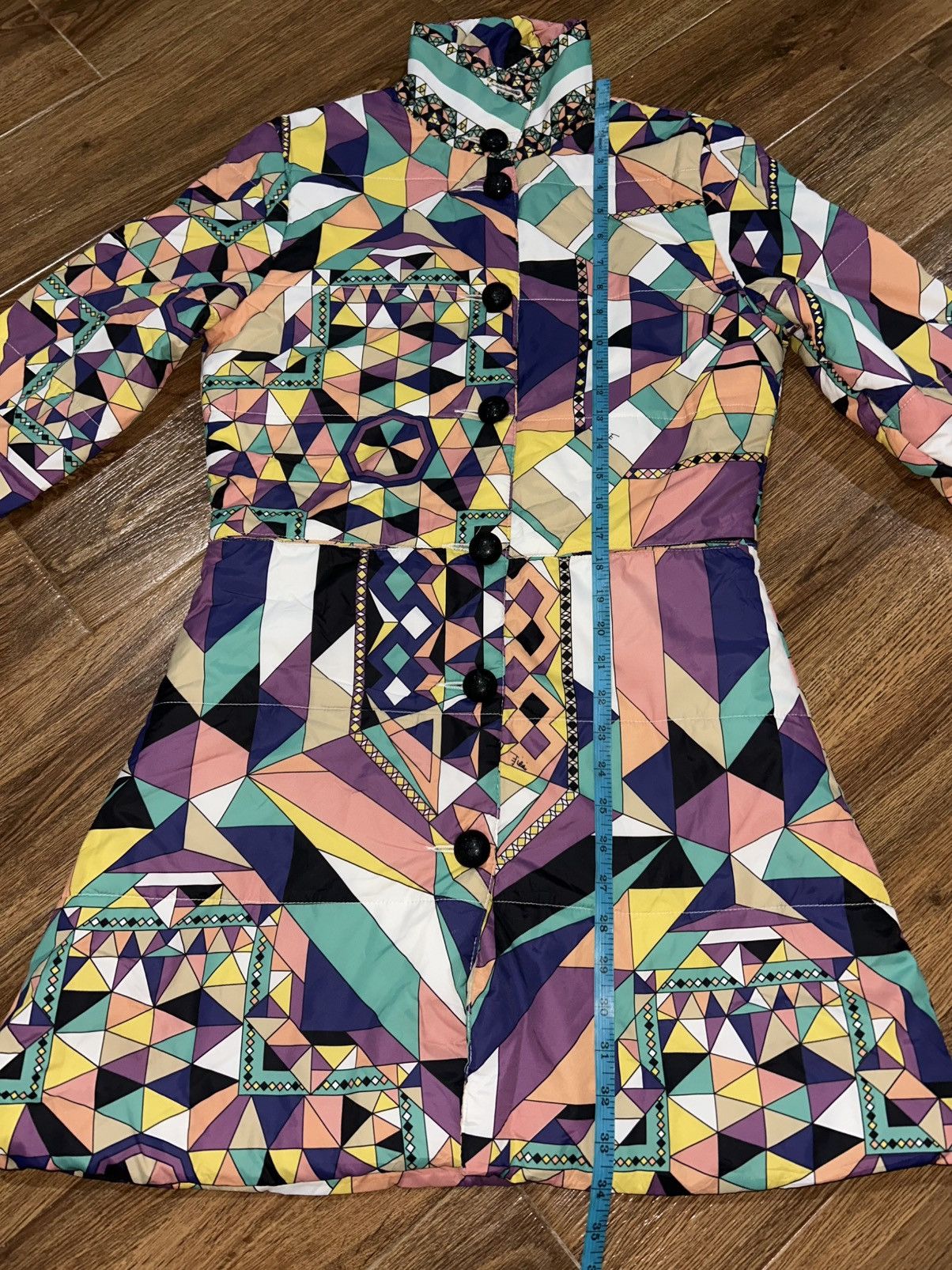 Emilio Pucci Emilio Pucci Multicolor Puffer Coat Jacket Size S / US 4 / IT 40 - 10 Thumbnail