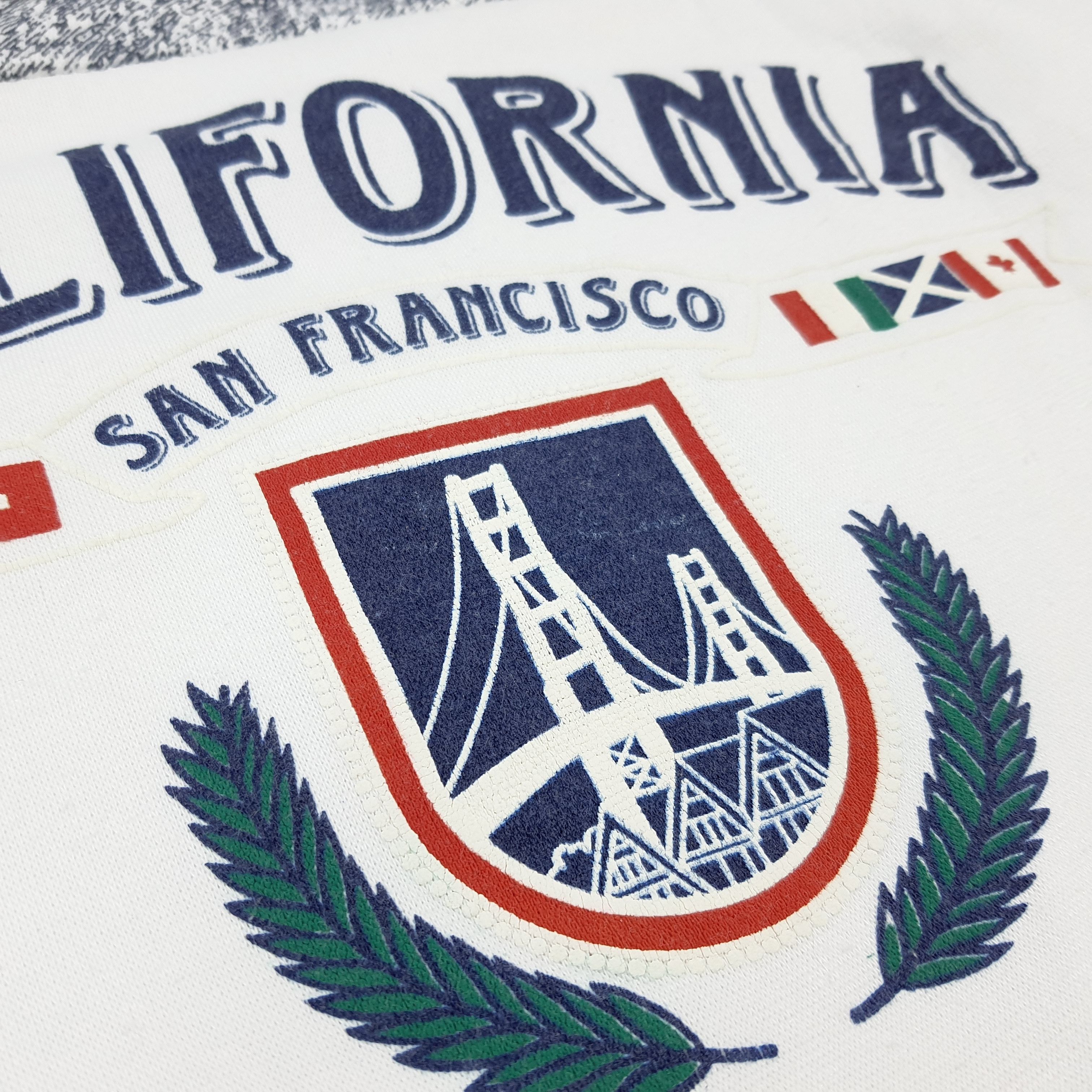 Vintage Vtg 90s California San Francisco Half Zip Sweatshirt C290N27 Size US L / EU 52-54 / 3 - 3 Thumbnail