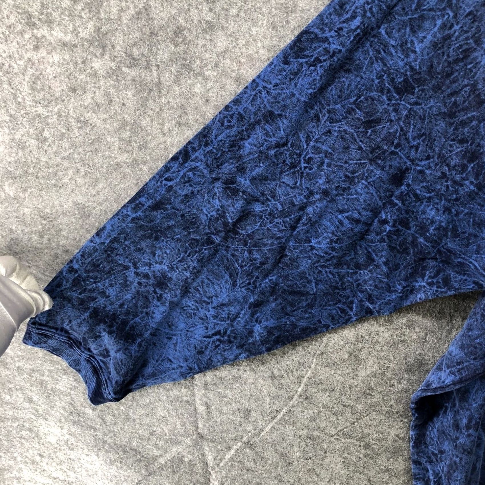Vintage VINTAGE City Lights Oversized Sweatshirt One Size Mens Womens Blue Stone Wash Sweatshirt Pullover Crew Neck Fleece 100% Cotton Size ONE SIZE - 5 Thumbnail