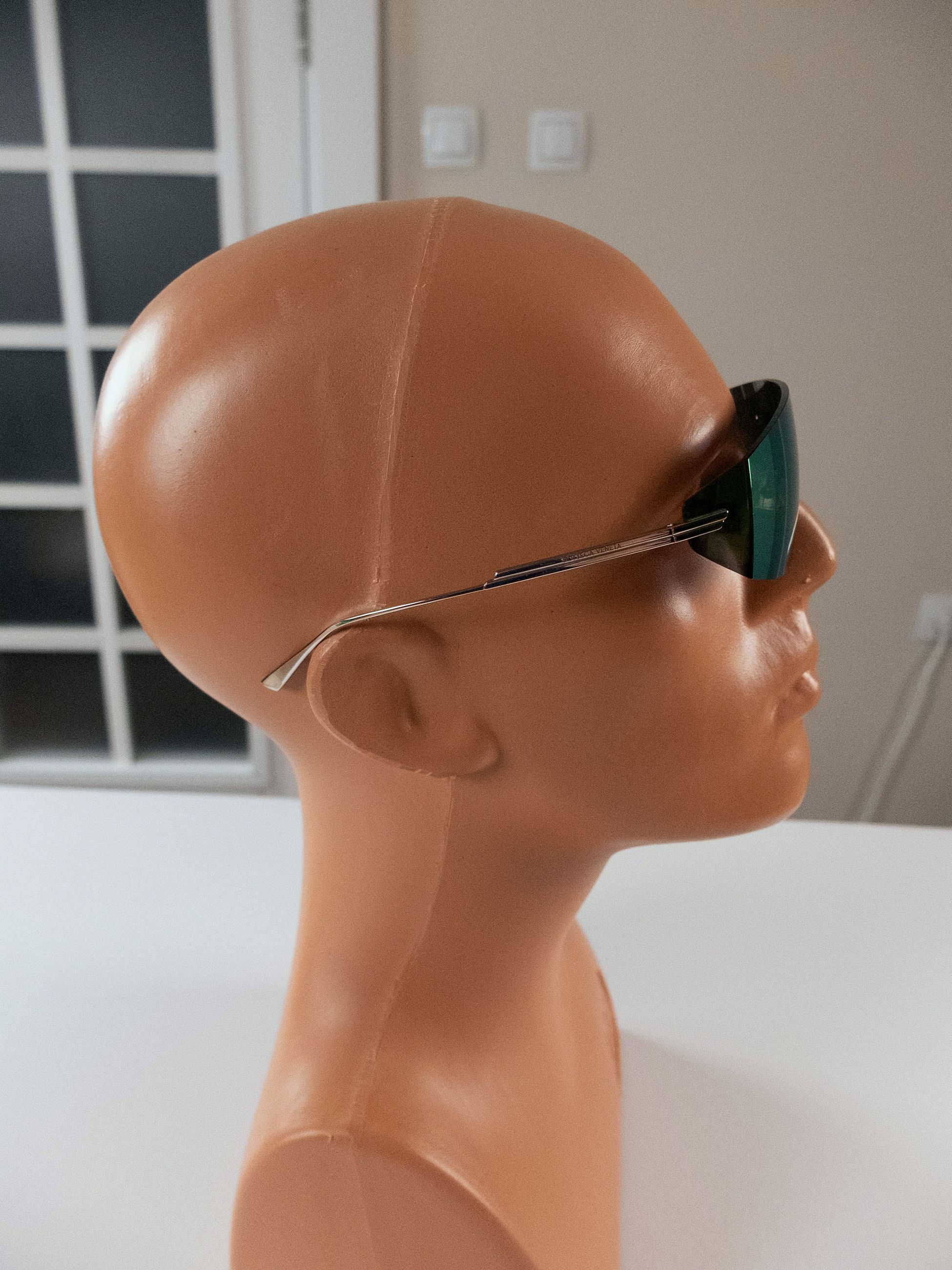 Bottega Veneta BOTTEGA VENETA green Shield mirrored sunglasses BV1199S Size ONE SIZE - 9 Thumbnail