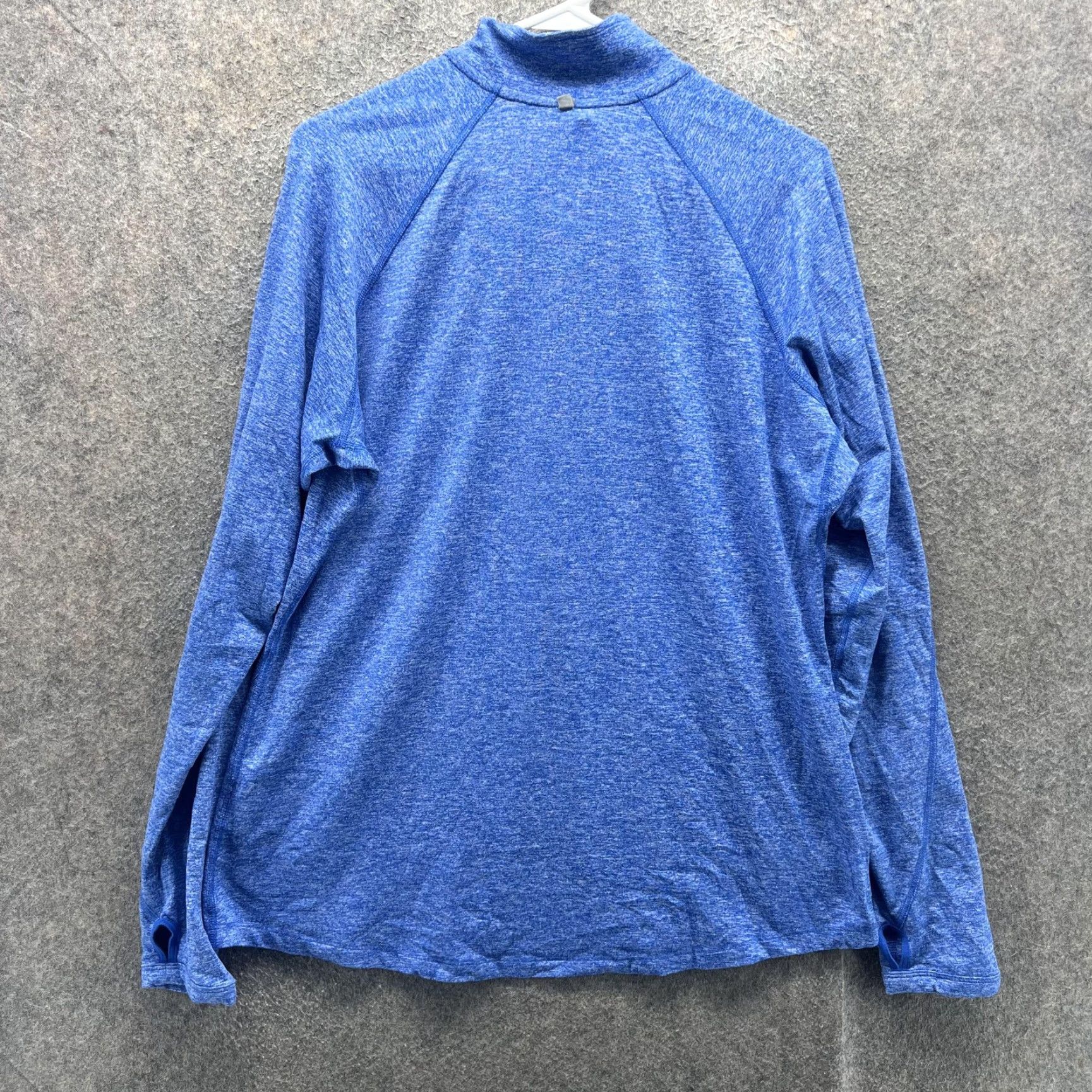 Nike Nike Dri-FIT Pullover Shirt Women XL Blue Heather 1/4 Zip W Logo Long Sleeve Top Size XL / US 12-14 / IT 48-50 - 2 Thumbnail