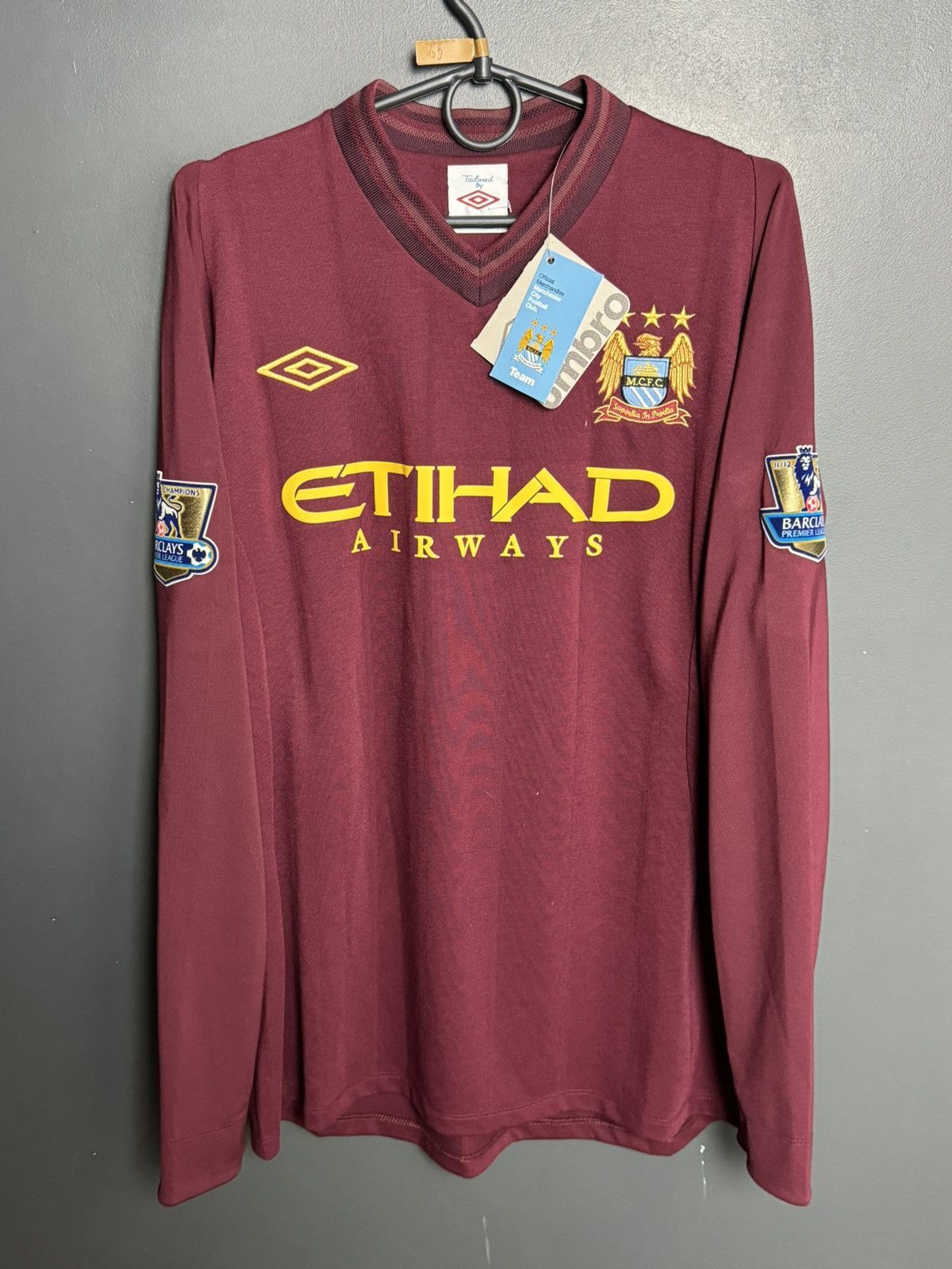 Umbro New Manchester City 12/13 Away Football Long Sleeve Jersey Size US M / EU 48-50 / 2 - 1 Thumbnail