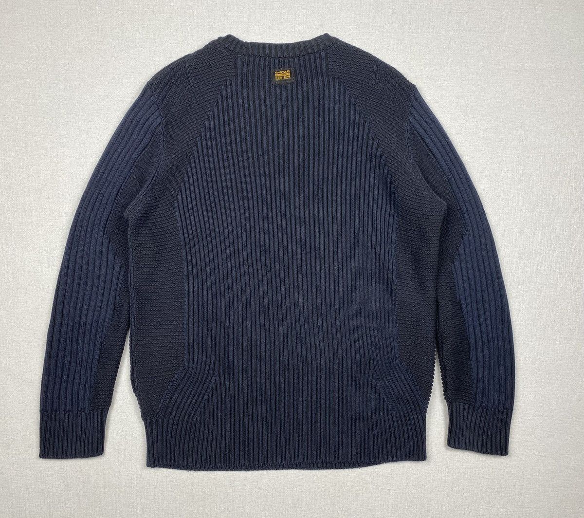G-Star Men’s G-Star Raw Plated 3D Biker Knit Sweater size L Size US L / EU 52-54 / 3 - 5 Thumbnail