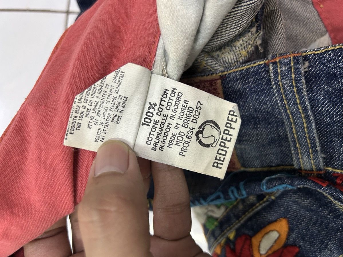Japanese Brand × Vintage Vintage Red Pepper US Patent Denim Sand Wash Ripped Jeans Size US 27 - 18 Thumbnail