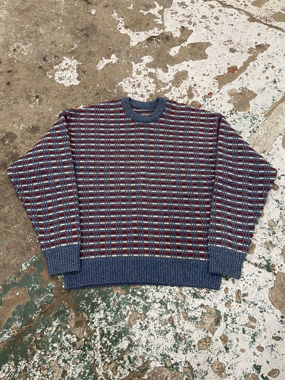 Vintage Vintage Striped Knit Sweater Size US S / EU 44-46 / 1 - 1 Thumbnail
