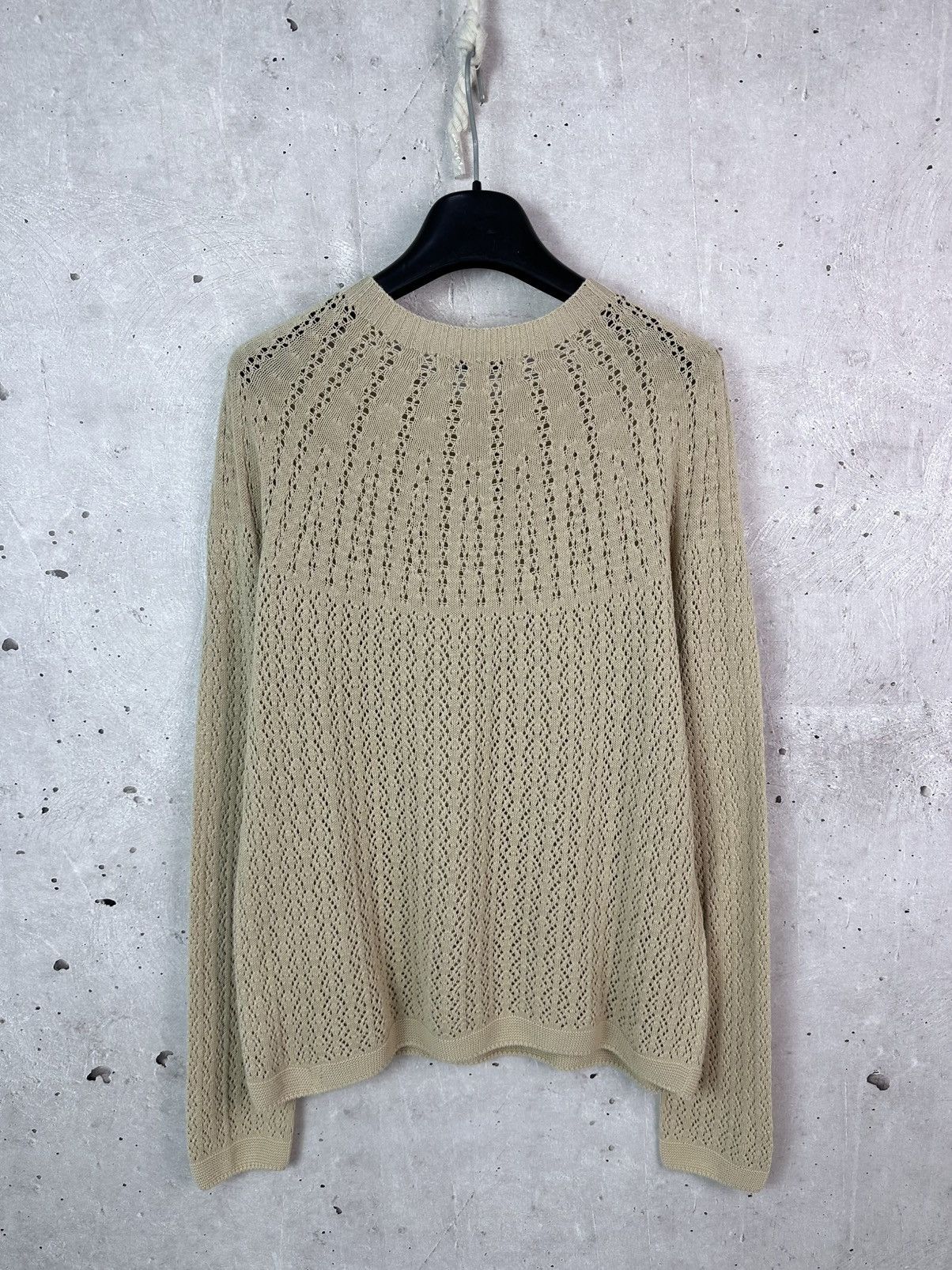 Uniqlo Ines De La Fressage Beige Knit Long Sleeve Sweater