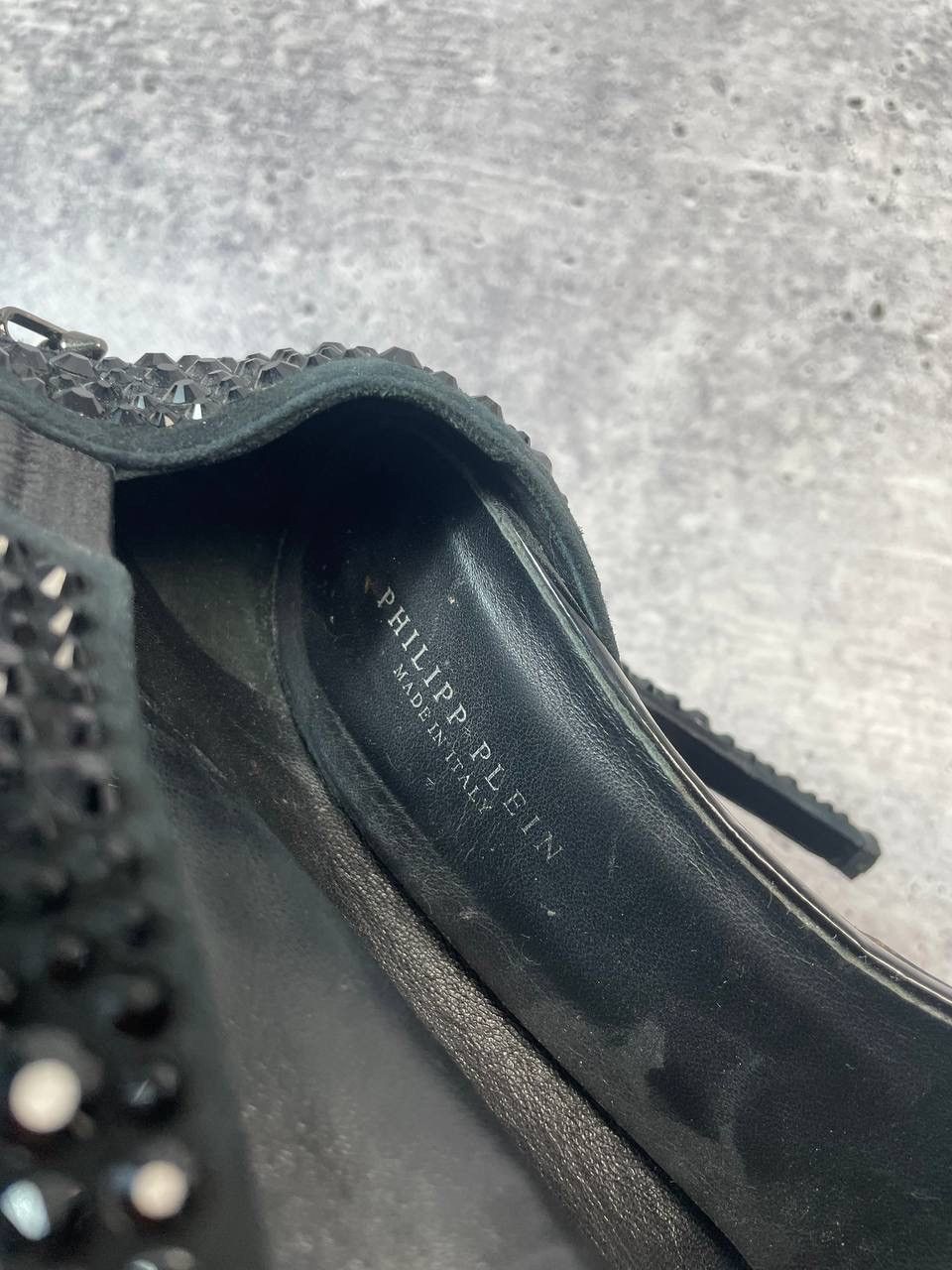 Philipp Plein Vintage 00s Phillip Plein Rhainstone Embroidered Heels Y2K Size US 9 / IT 39 - 7 Thumbnail