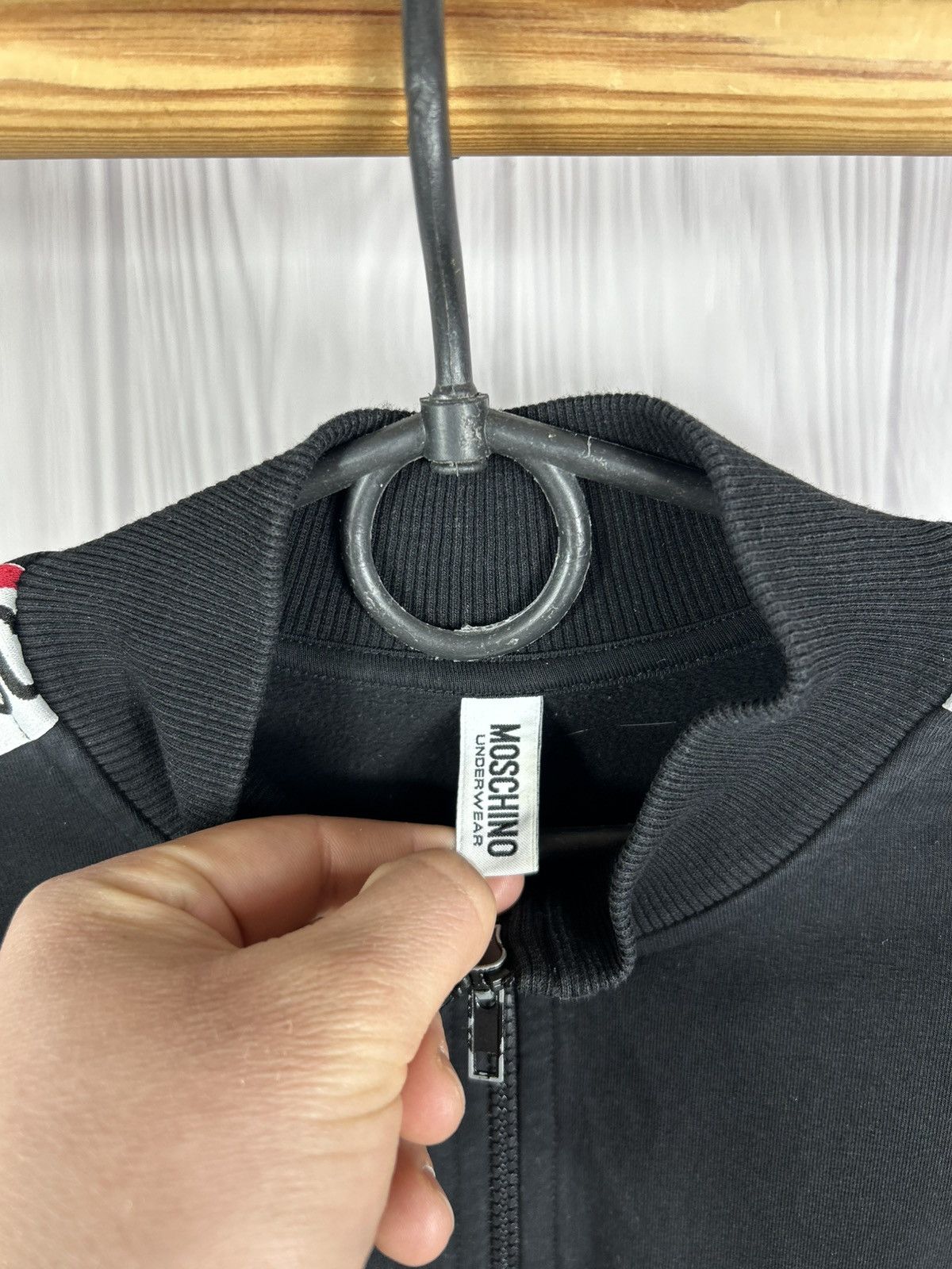 Moschino Moschino 1/3 Half Zip Sweatshirt Size L Black Underwear Size US L / EU 52-54 / 3 - 8 Thumbnail