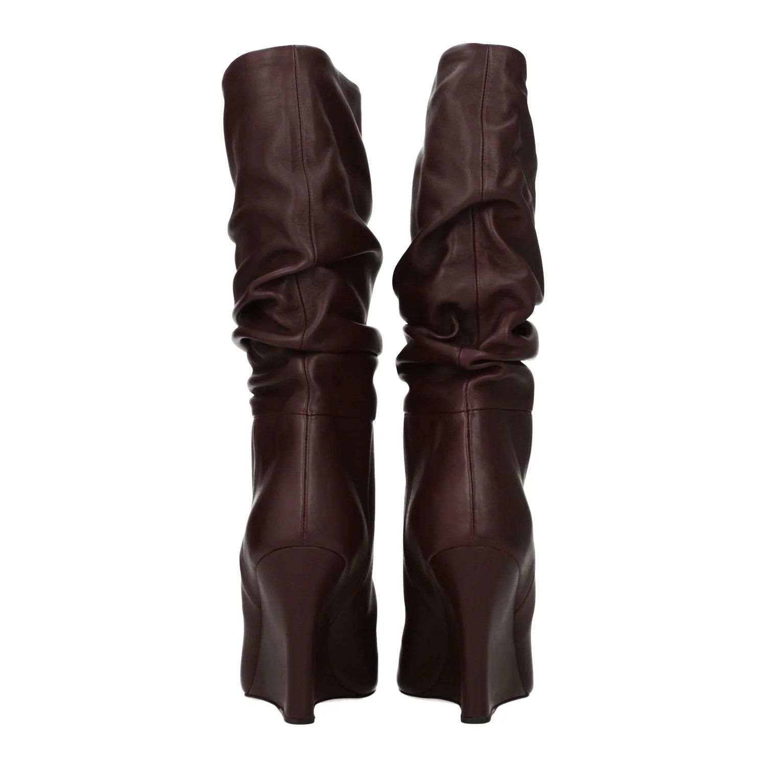 Paris Texas ob1o1e1124 Leather Boots in Red/Marsala Size US 7 / IT 37 - 5 Thumbnail