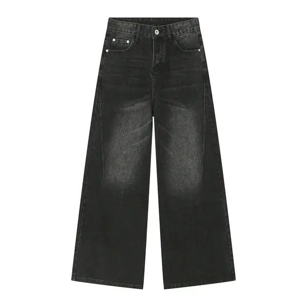 Japanese Brand Kagawa x Miho Black distressed vintage washed straight jeans Size US 32 / EU 48 - 6 Thumbnail