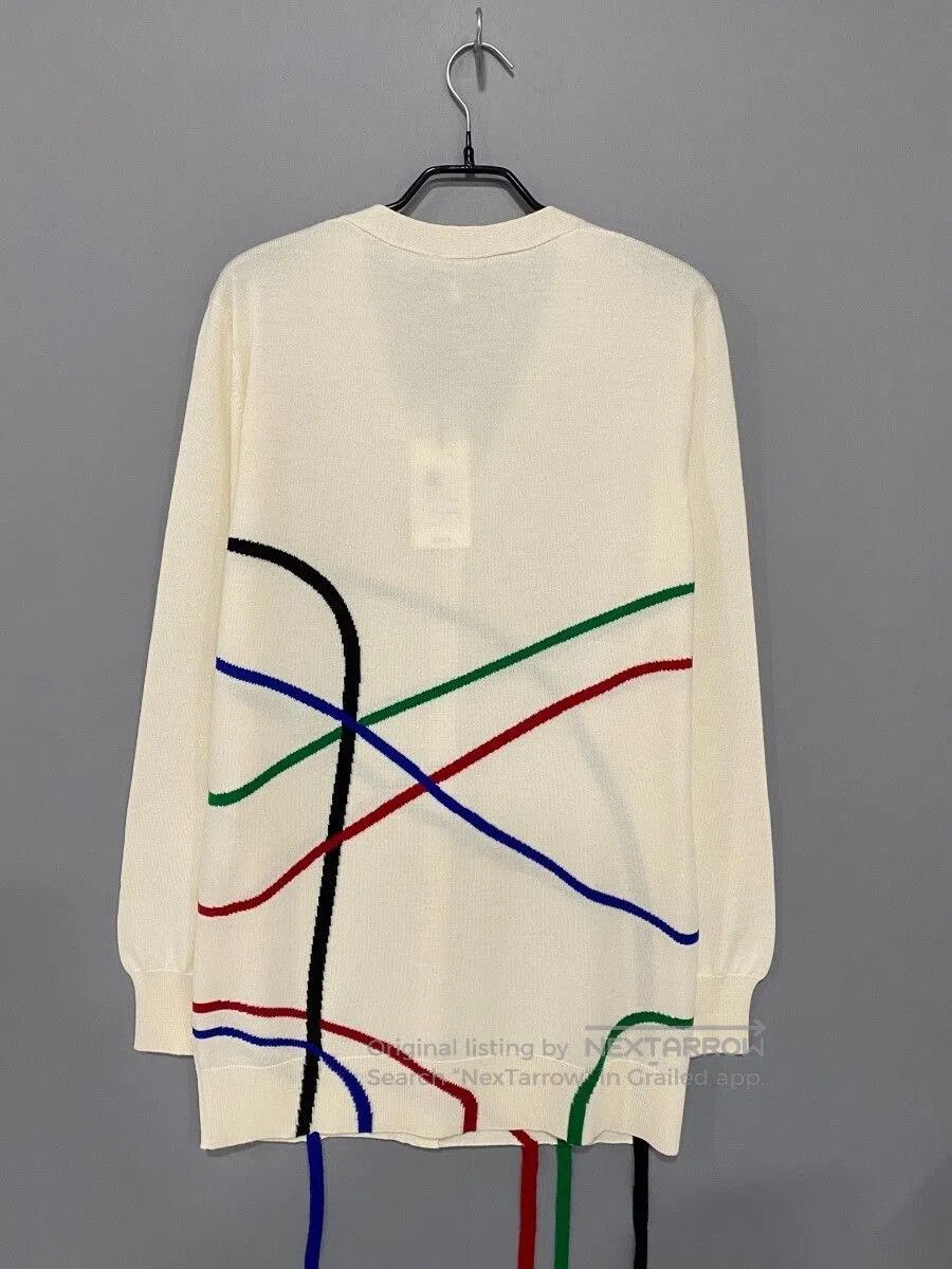 Loewe LOEWE Geometric Stripe Wool Cardigan. Size M / US 6-8 / IT 42-44 - 3 Thumbnail
