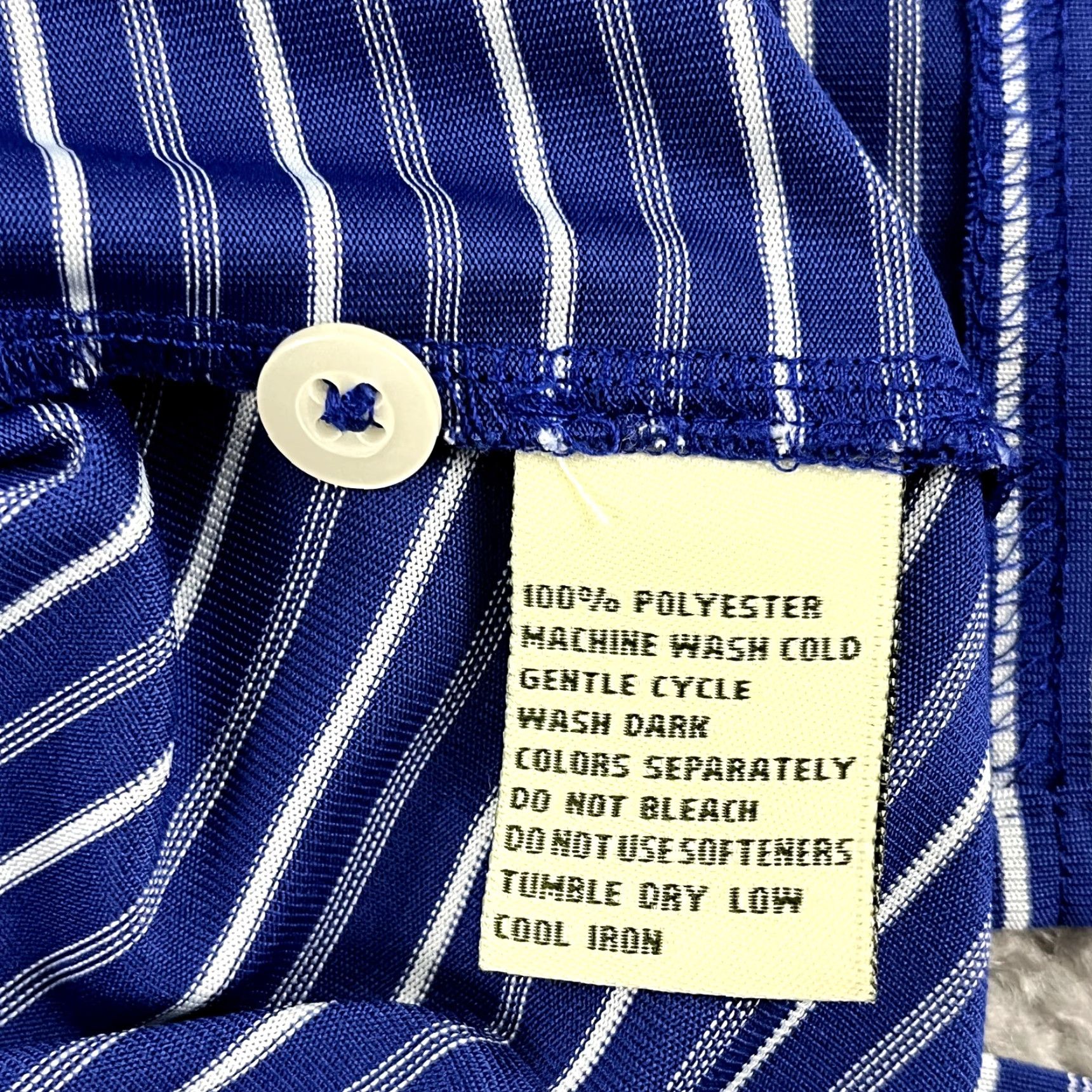 Vintage Donald Ross Polo Shirt Large Mens Blue Striped Philadelphia Challenge Match Golf Size US L / EU 52-54 / 3 - 7 Thumbnail
