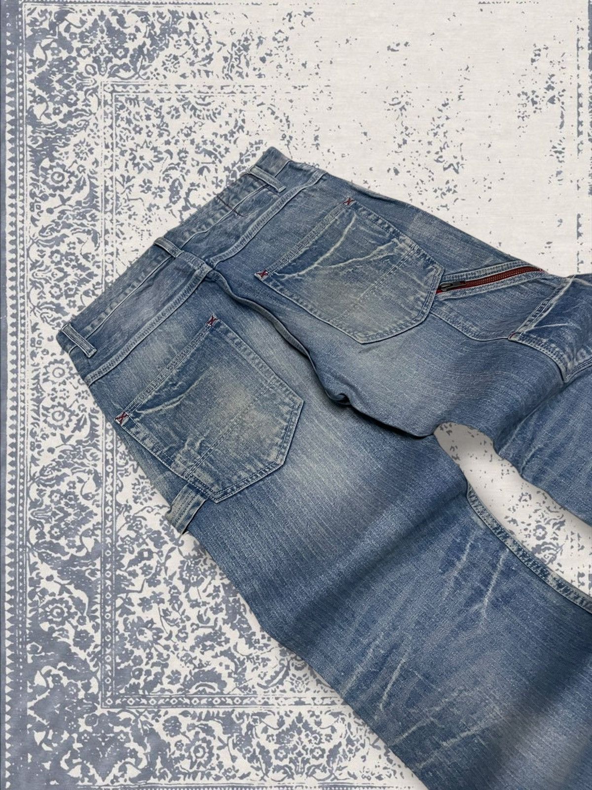 Designer × Japanese Brand × Vintage Vintage Japan Designer Rattle Trap Carpenter Mudwash Denim Size US 30 / EU 46 - 14 Thumbnail