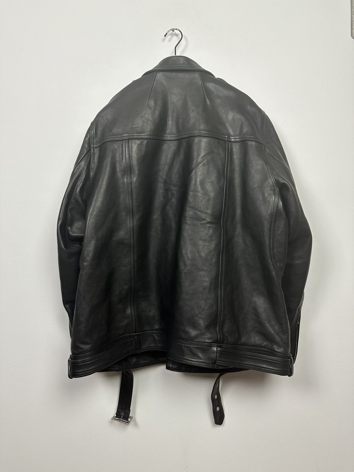 Rick Owens FW23 ‘LUXOR’ DRKSHDW Horse Leather Jumbo Luke Stooges Jacket Size US L / EU 52-54 / 3 - 5 Thumbnail