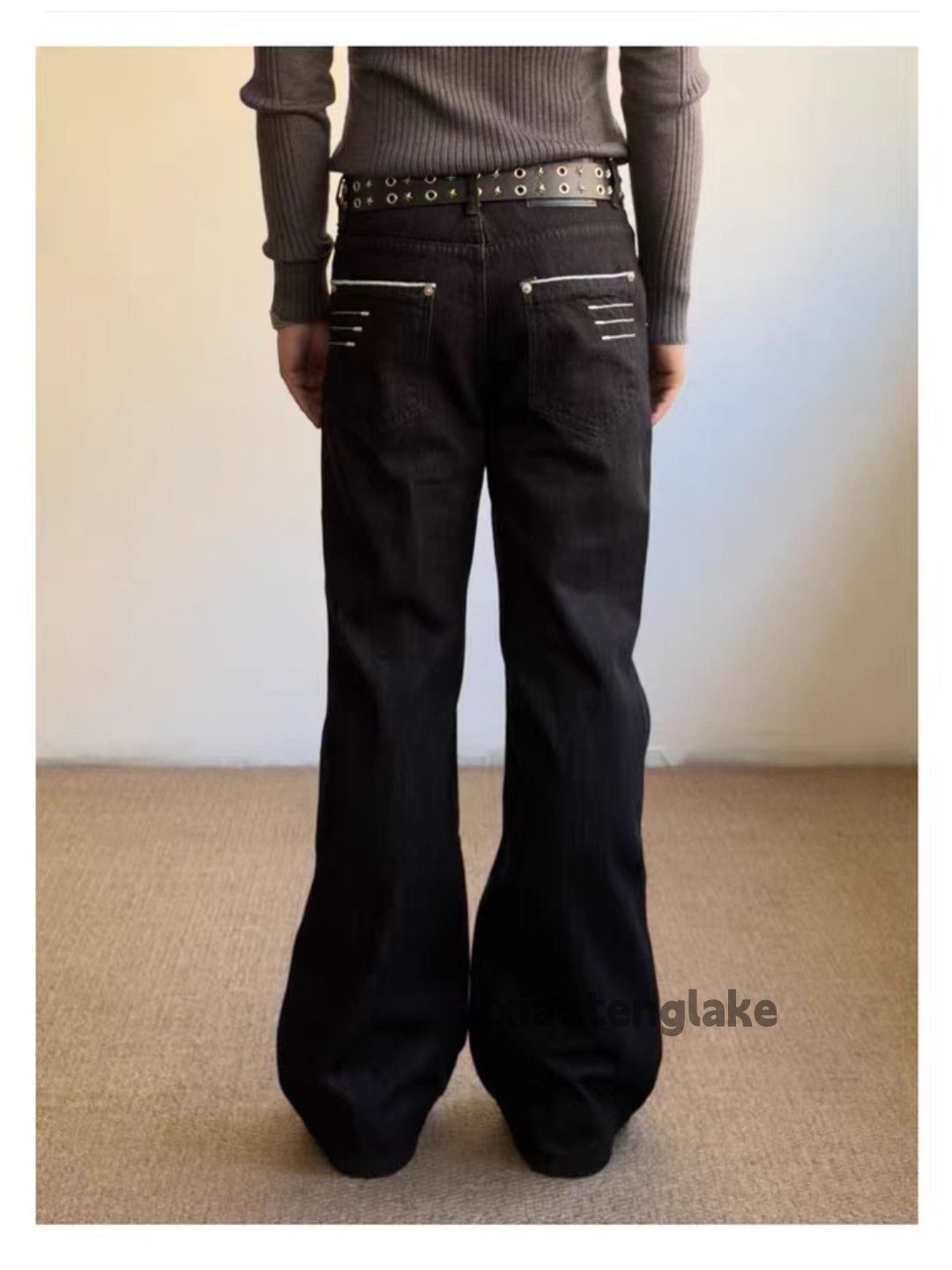 Jean ltx vintage punk grunge bootcut black yuppie y2k jeans Size US 33 - 1 Thumbnail